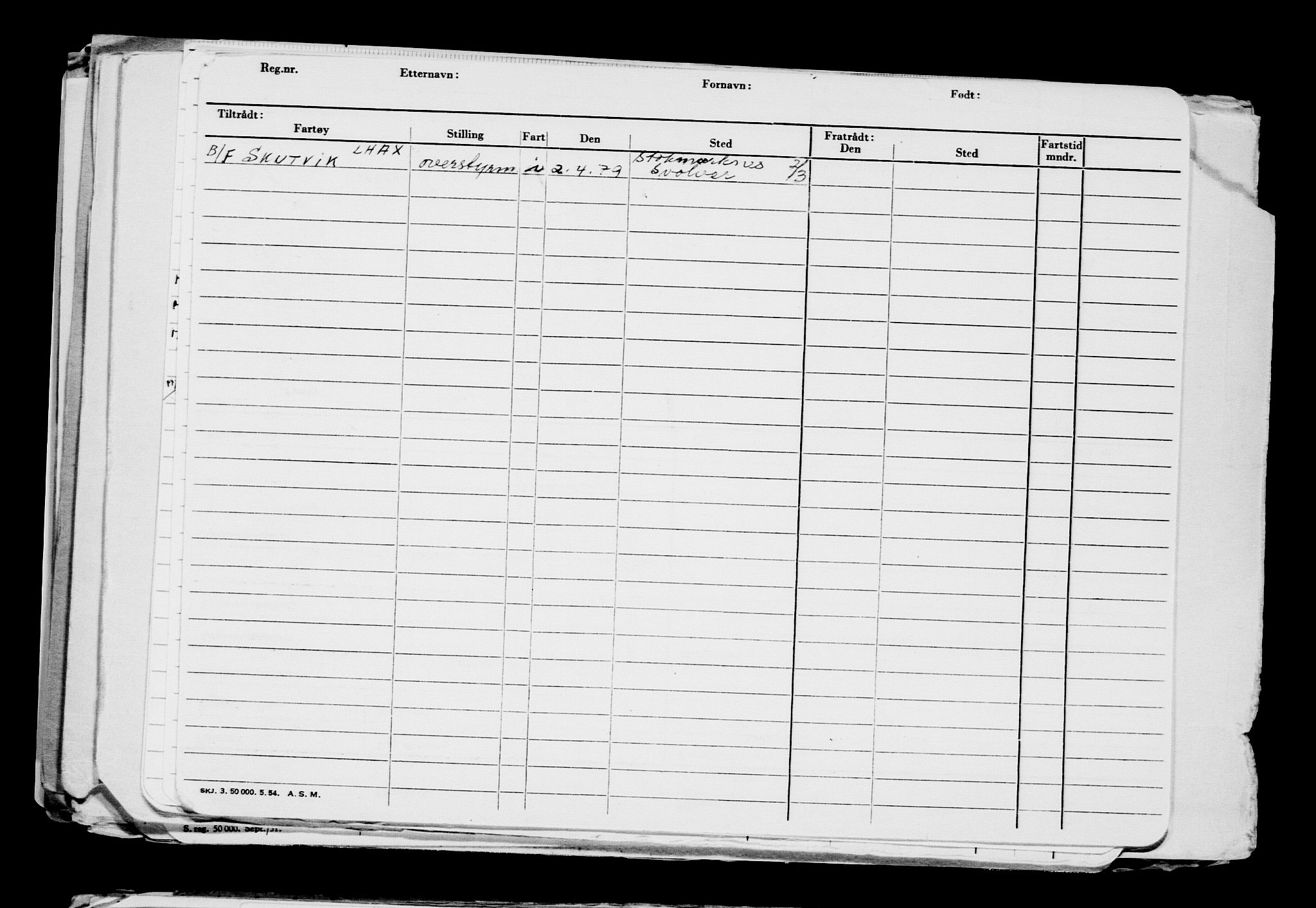 Direktoratet for sjømenn, AV/RA-S-3545/G/Gb/L0202: Hovedkort, 1922, s. 394