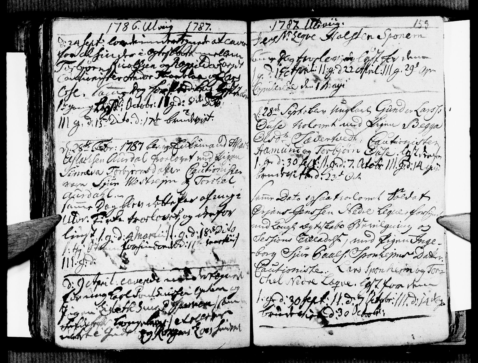 Ulvik sokneprestembete, SAB/A-78801/H/Haa: Ministerialbok nr. A 9, 1743-1792, s. 153