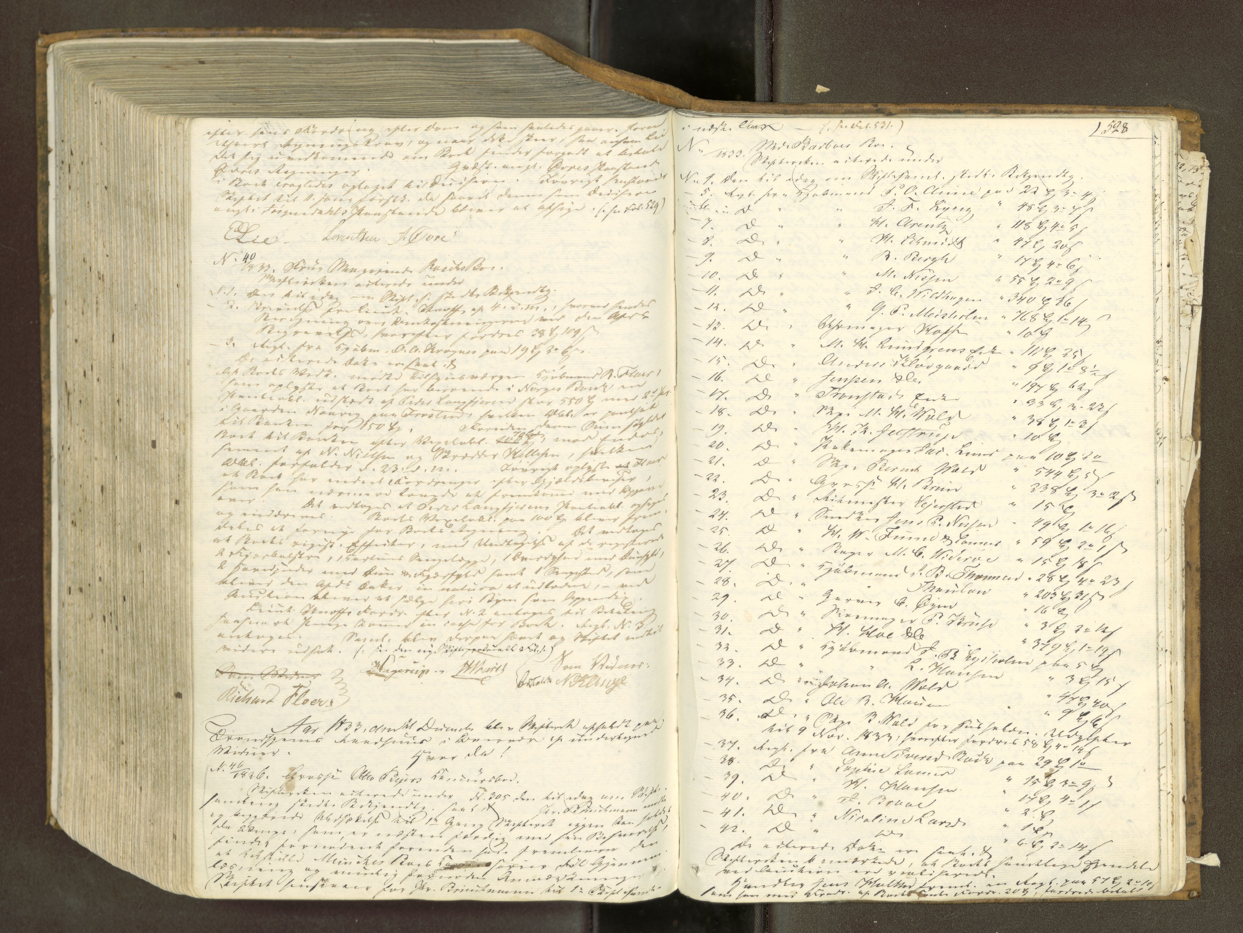 Trondheim byfogd, AV/SAT-A-0003/1/3/3B/L0002: Skiftebehandlingsprotokoll (u/ register) U, 1828-1834, s. 528