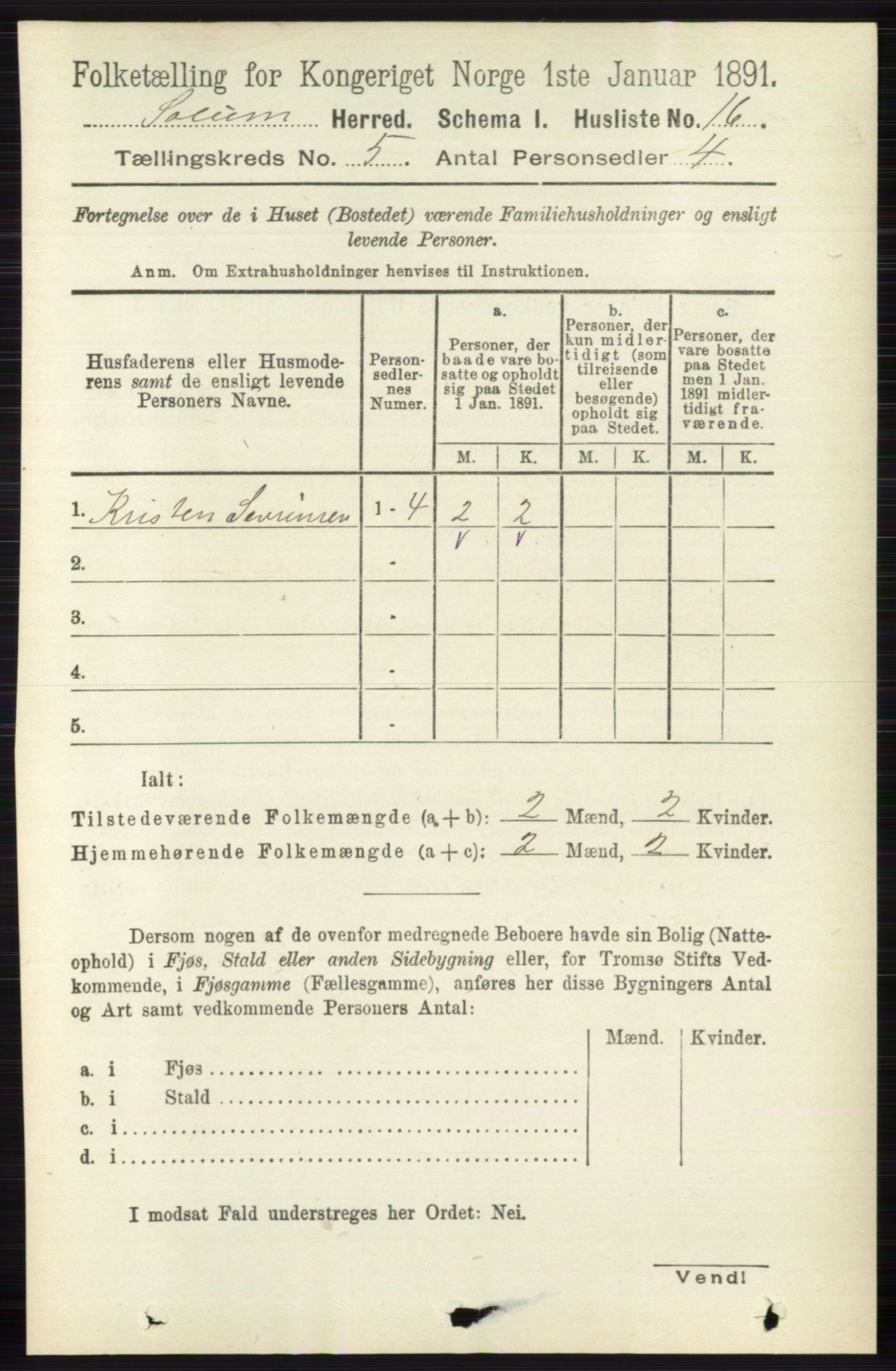 RA, Folketelling 1891 for 0818 Solum herred, 1891, s. 813