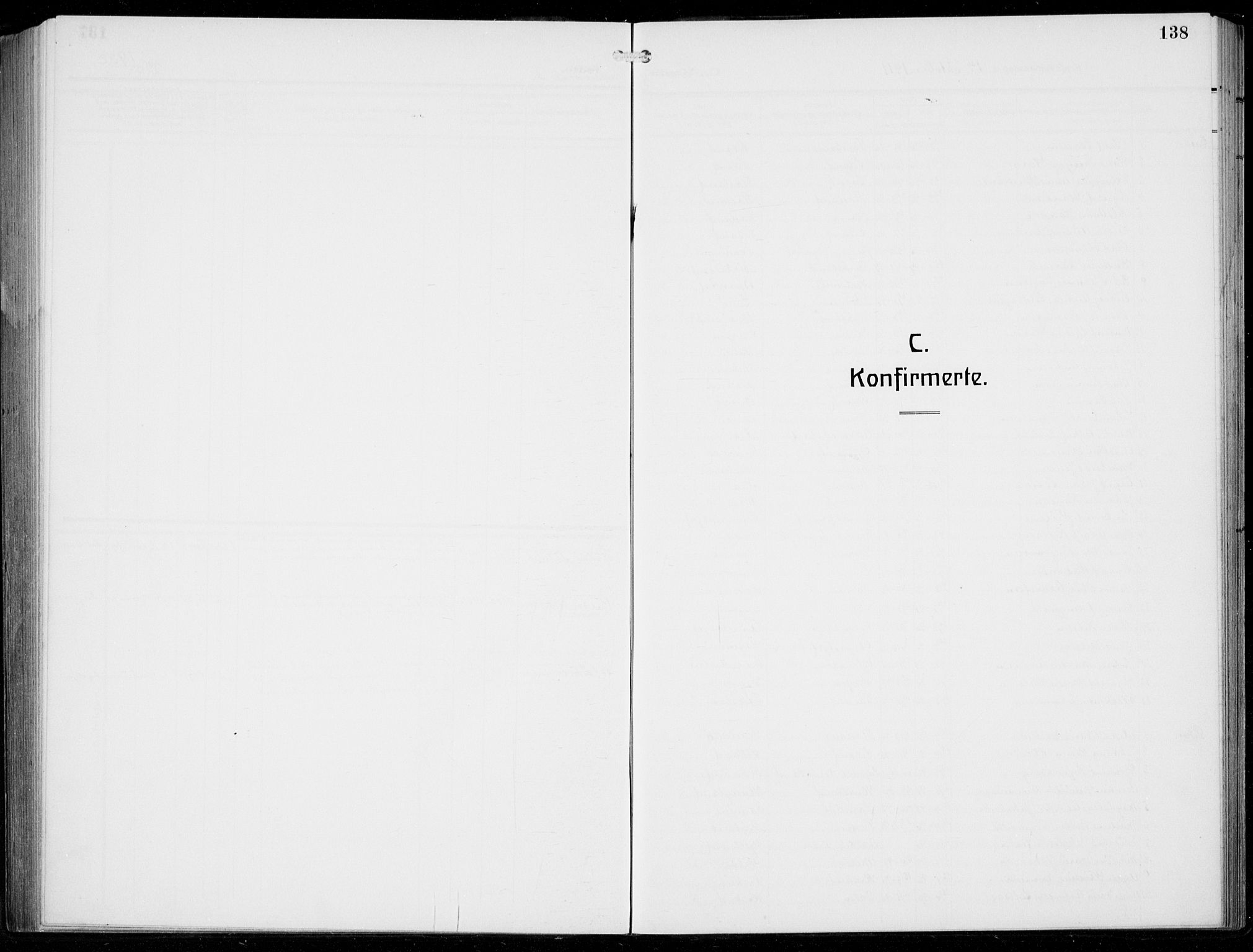 Fana Sokneprestembete, SAB/A-75101/H/Hab/Haba/L0005: Klokkerbok nr. A 5, 1911-1932, s. 138
