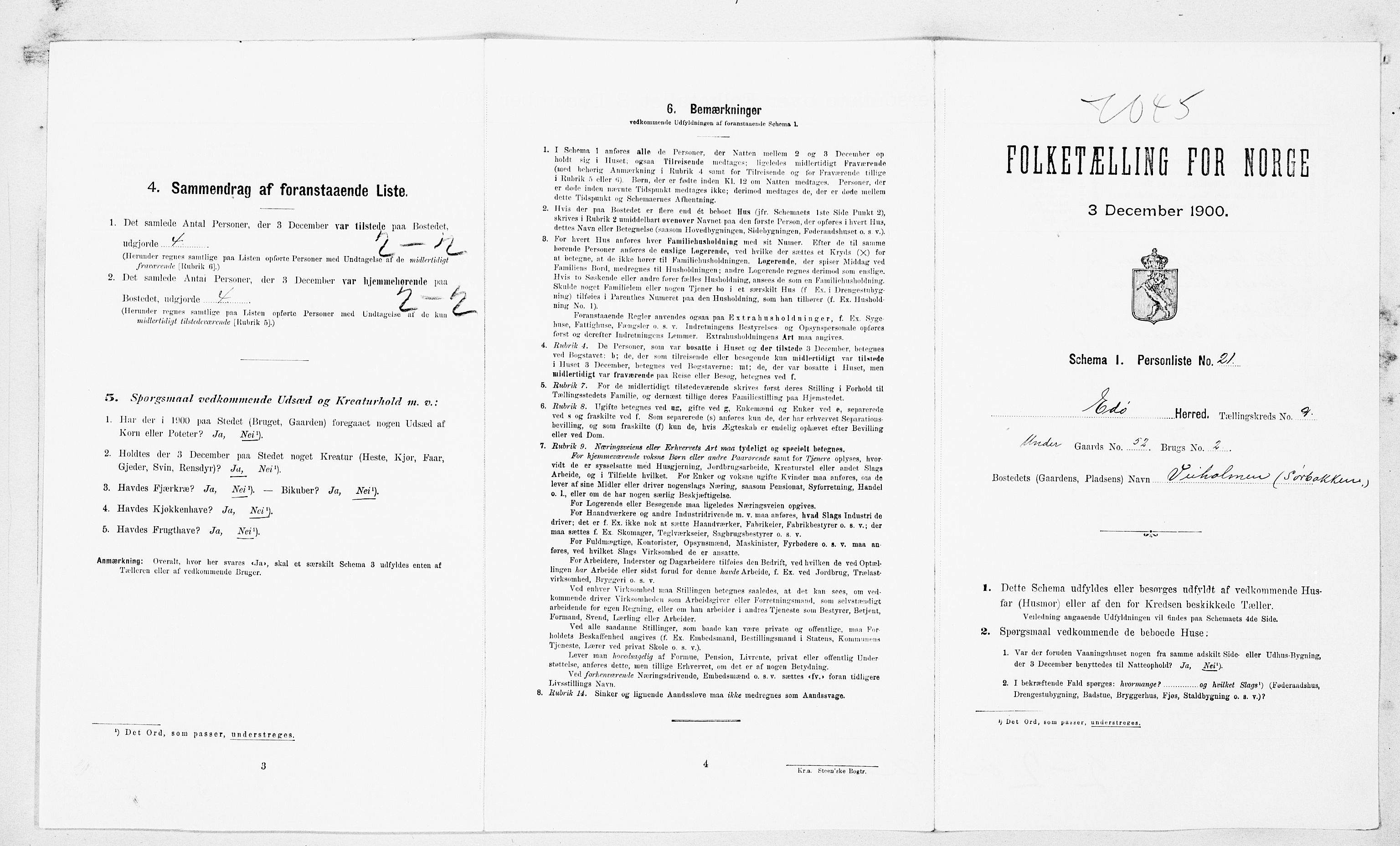 SAT, Folketelling 1900 for 1573 Edøy herred, 1900, s. 768