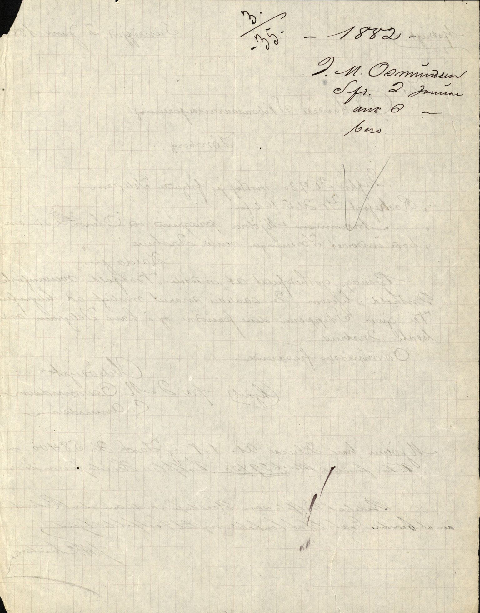 Pa 63 - Østlandske skibsassuranceforening, VEMU/A-1079/G/Ga/L0015/0005: Havaridokumenter / Harmoni, Henrik Wergeland, Mjølner, Lindesnæs, 1882, s. 22