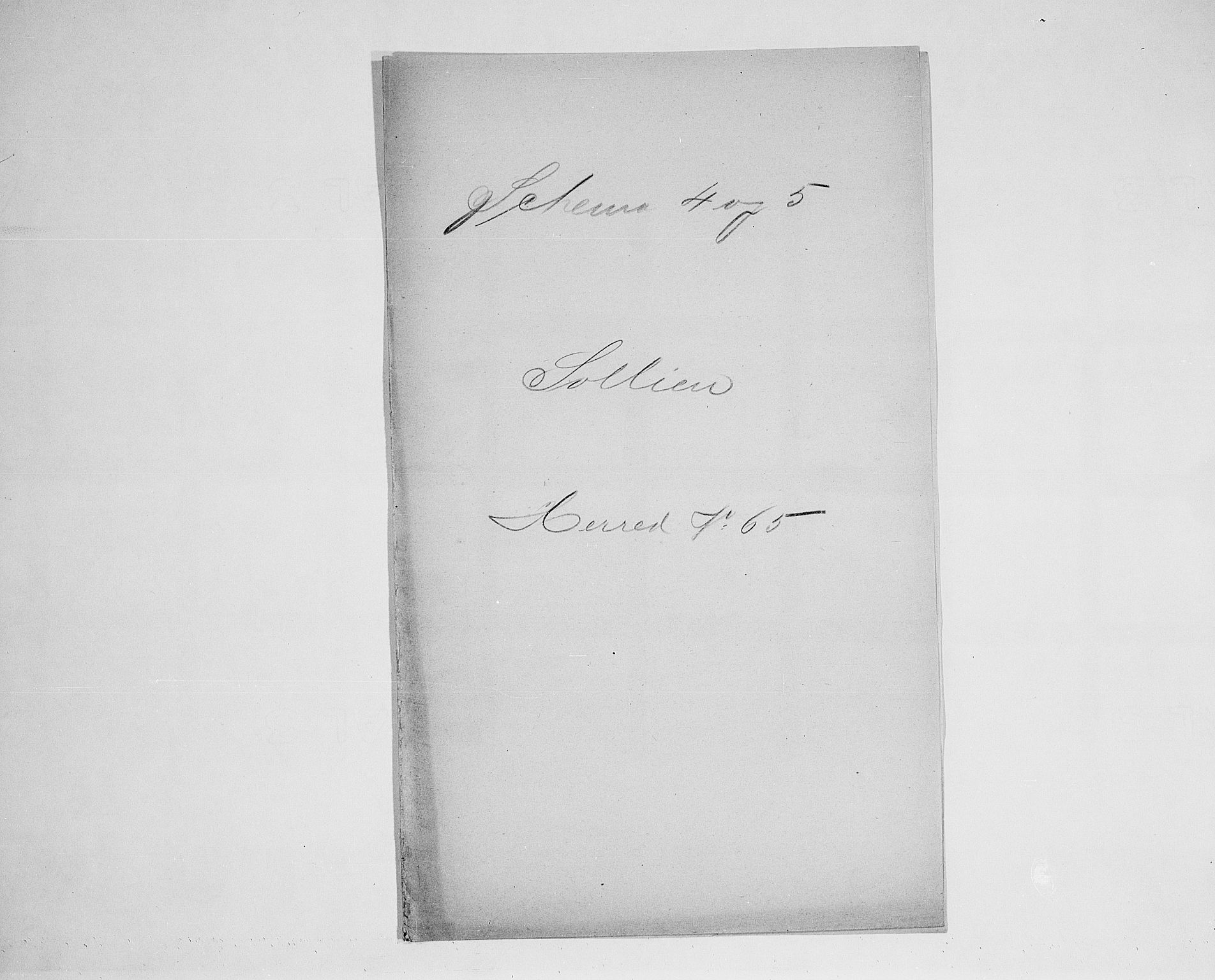 SAH, Folketelling 1900 for 0431 Sollia herred, 1900, s. 1