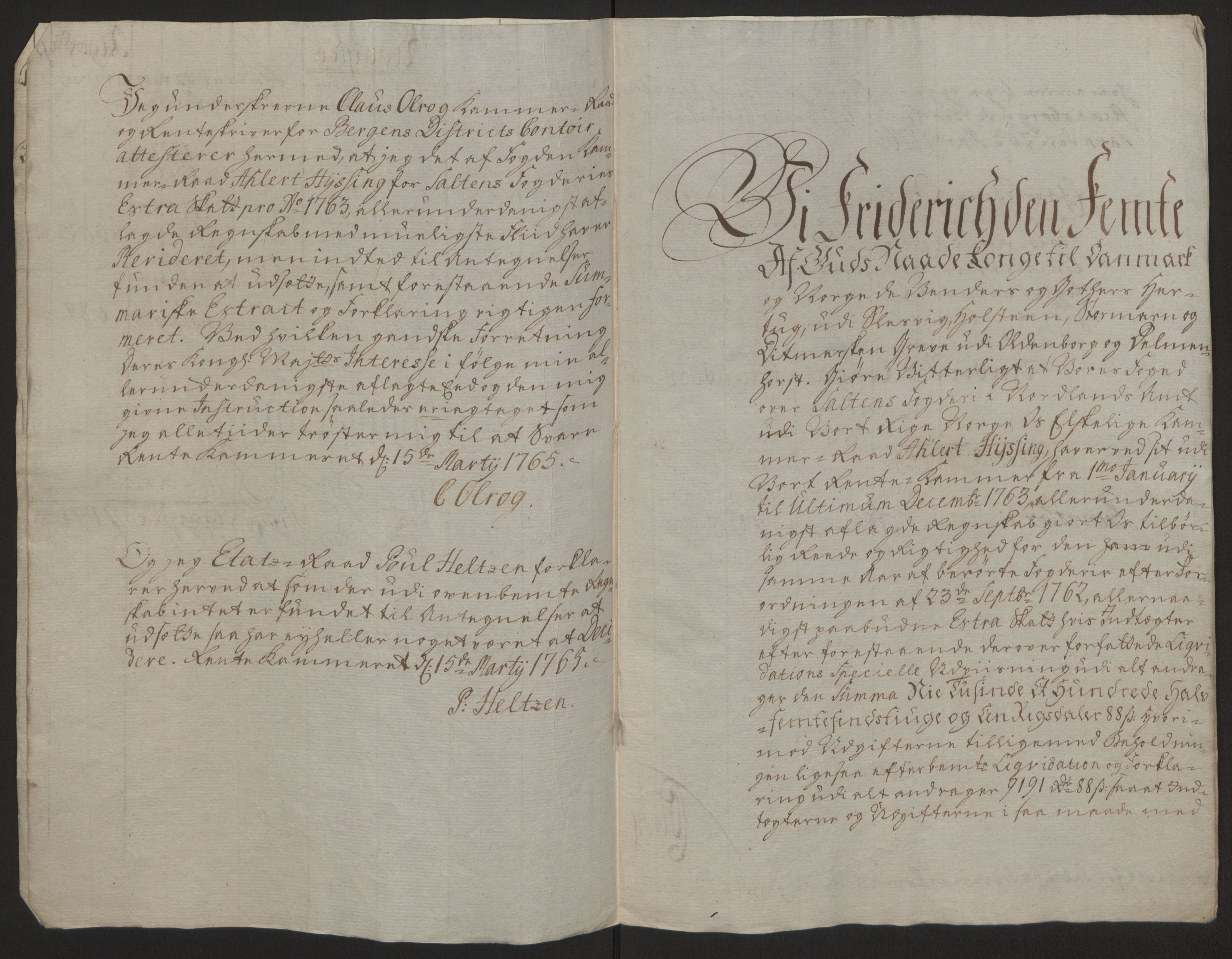 Rentekammeret inntil 1814, Reviderte regnskaper, Fogderegnskap, RA/EA-4092/R66/L4670: Ekstraskatten Salten, 1762-1764, s. 148