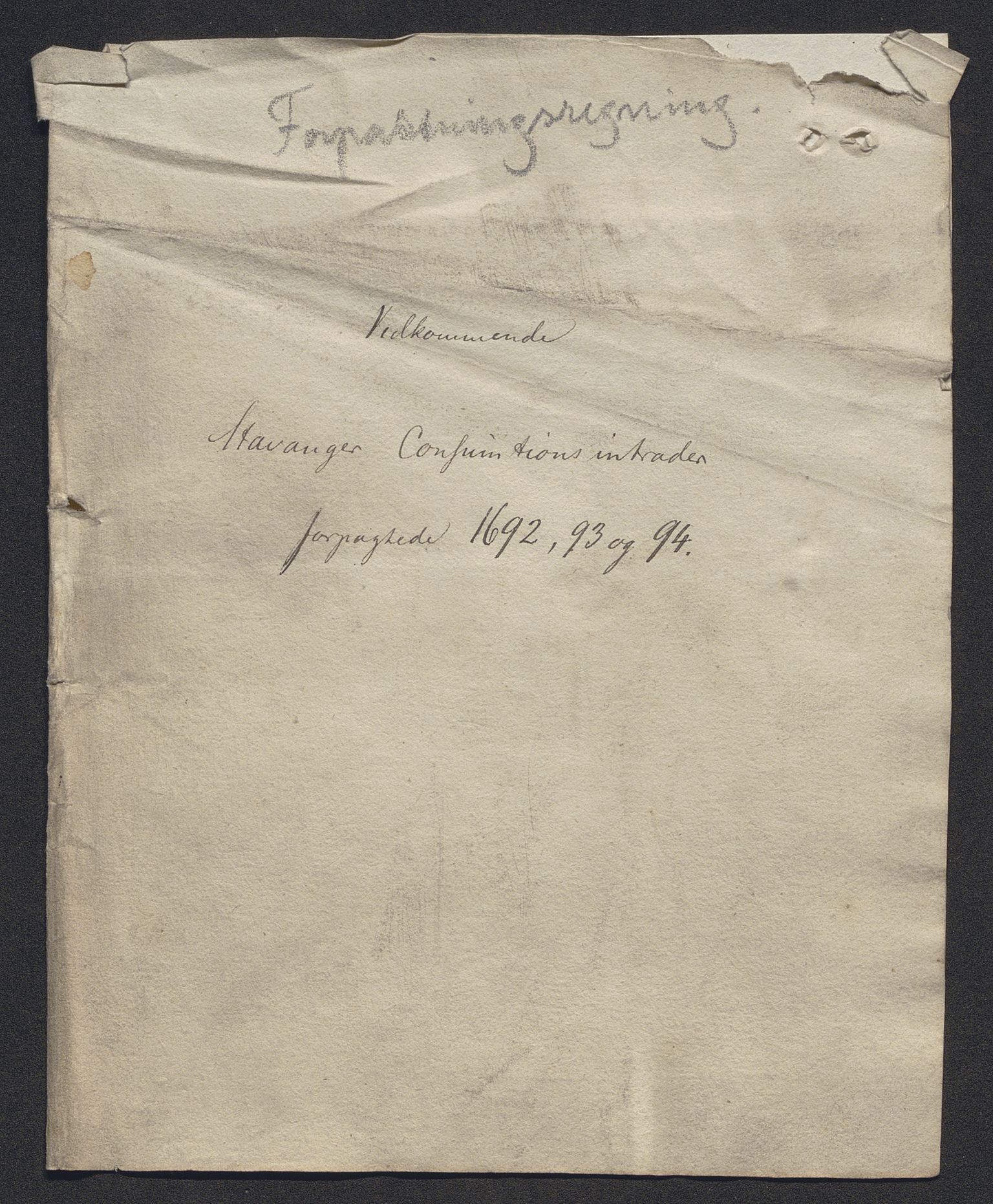 Rentekammeret inntil 1814, Reviderte regnskaper, Byregnskaper, AV/RA-EA-4066/R/Ro/L0333: [O25] Konsumpsjonsregnskap, 1690-1704, s. 84