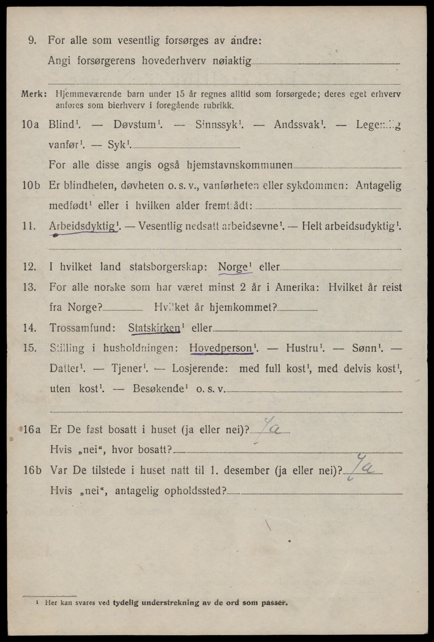 SAKO, Folketelling 1920 for 0834 Vinje herred, 1920, s. 2984