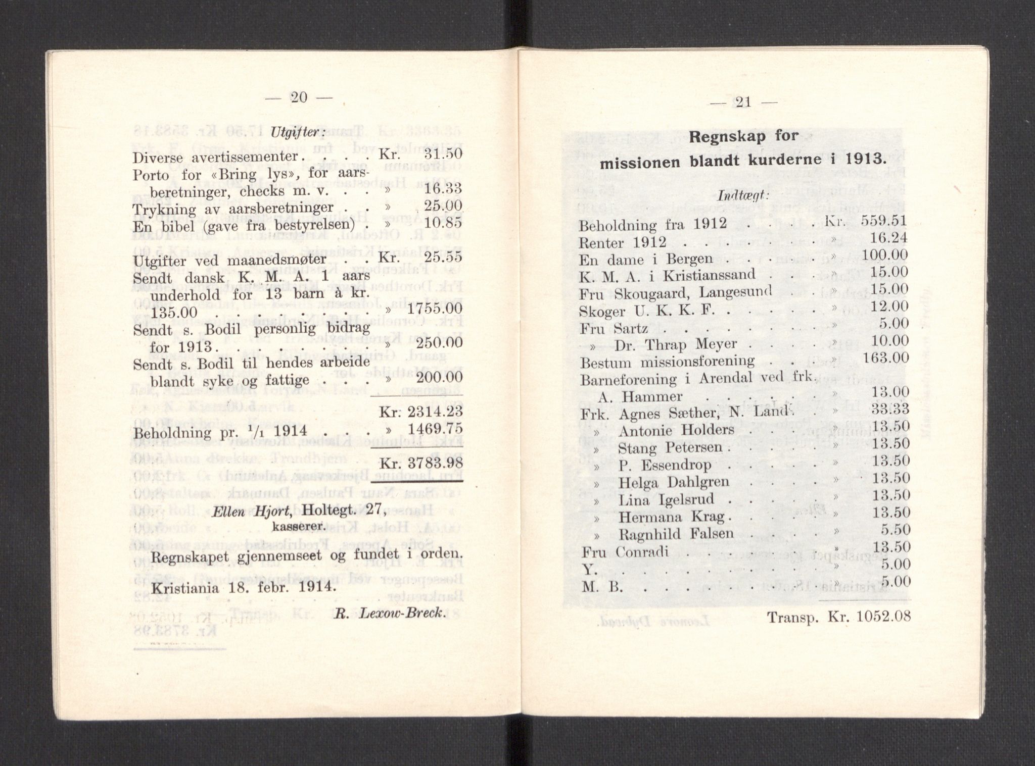 Kvinnelige Misjonsarbeidere, AV/RA-PA-0699/F/Fa/L0001/0007: -- / Årsmeldinger, trykte, 1906-1915