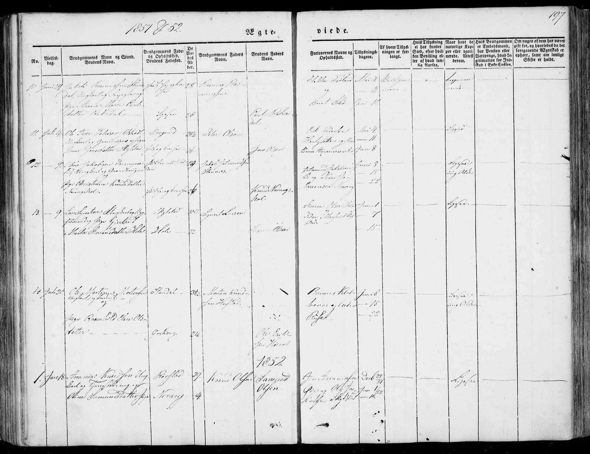 Ministerialprotokoller, klokkerbøker og fødselsregistre - Møre og Romsdal, SAT/A-1454/515/L0209: Ministerialbok nr. 515A05, 1847-1868, s. 197