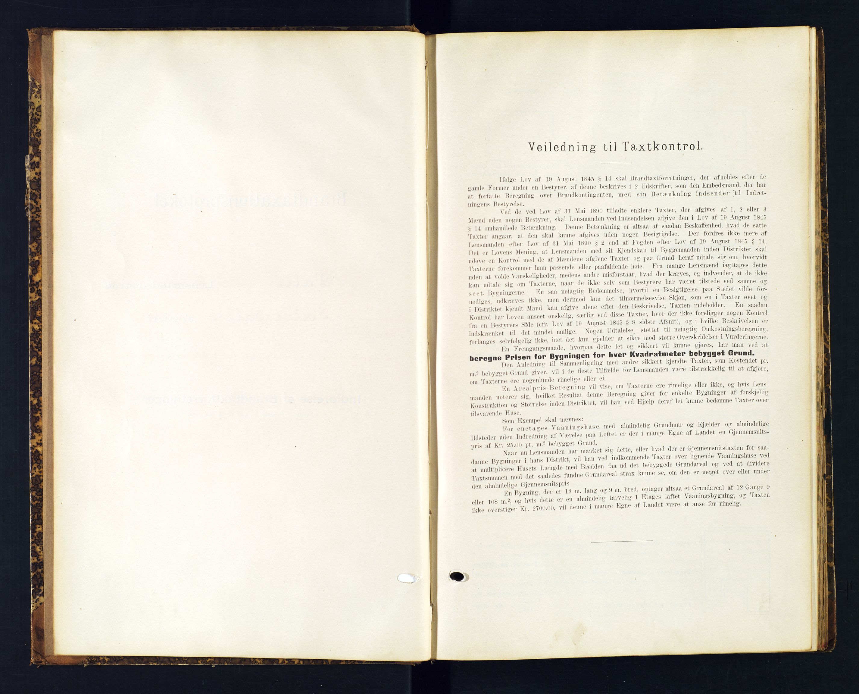 Norges Brannkasse Valle, AV/SAK-2241-0052/F/Fa/L0001: Branntakstprotokoll nr. 1 med gårdsnavnregister, 1894-1909