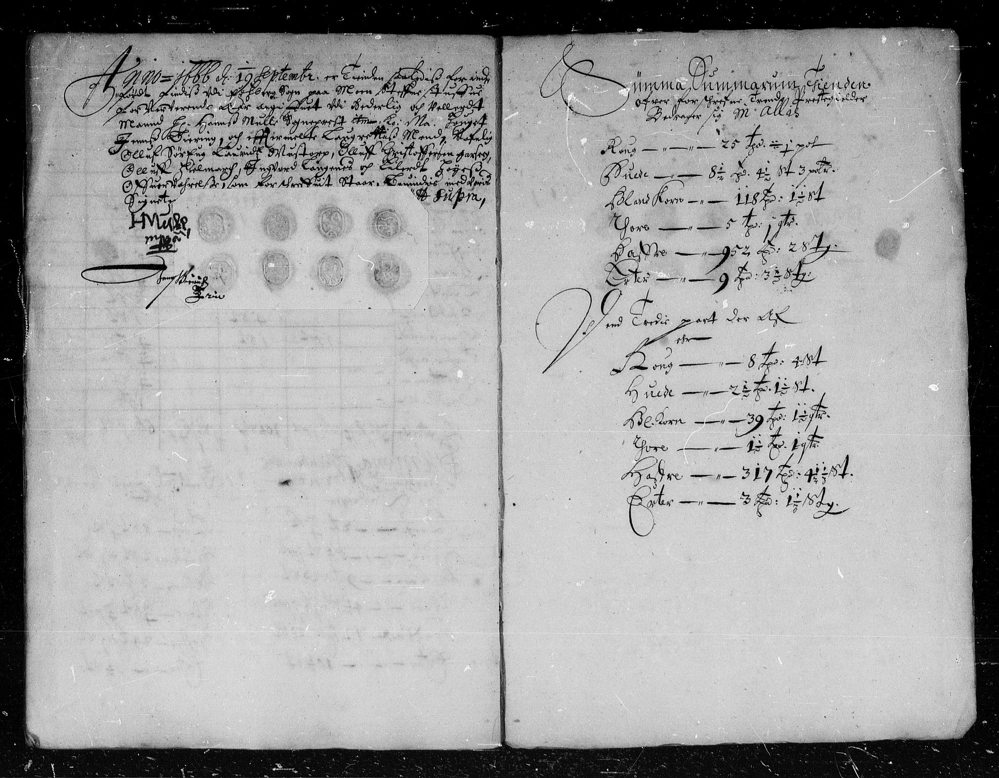 Rentekammeret inntil 1814, Reviderte regnskaper, Stiftamtstueregnskaper, Landkommissariatet på Akershus og Akershus stiftamt, RA/EA-5869/R/Rb/L0038: Akershus stiftamt, 1666