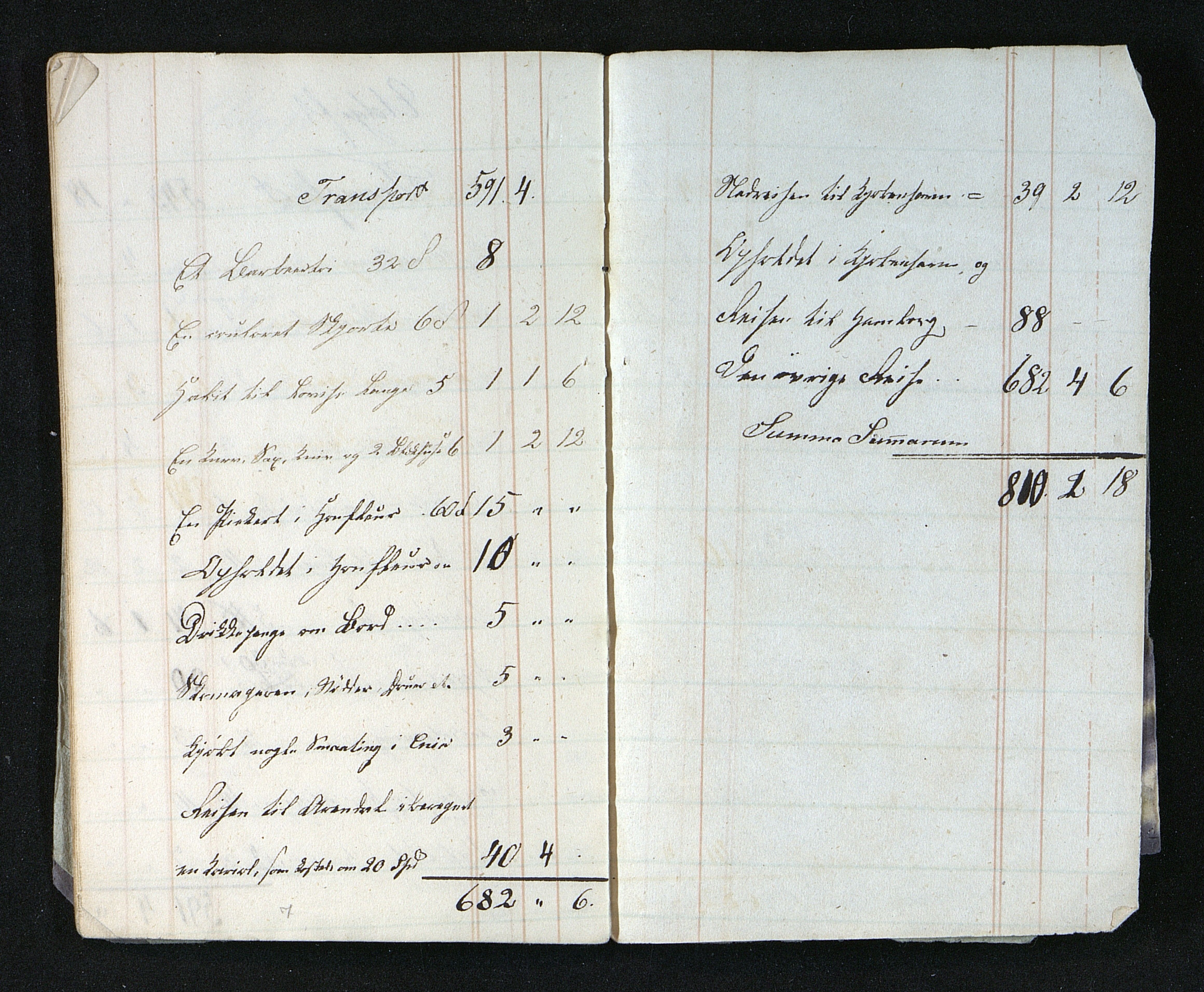 Faye, Andreas, AAKS/PA-1936b/1/F/L0004/0002: Dagbøker, reisedagbøker, notater / III 13: Notiser fra utenlandsreisen 1831, 1831, s. 39