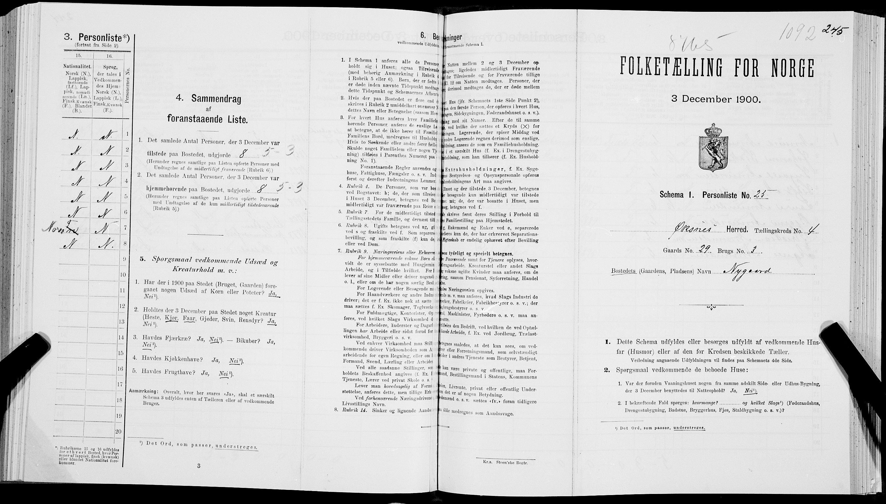 SAT, Folketelling 1900 for 1868 Øksnes herred, 1900, s. 267