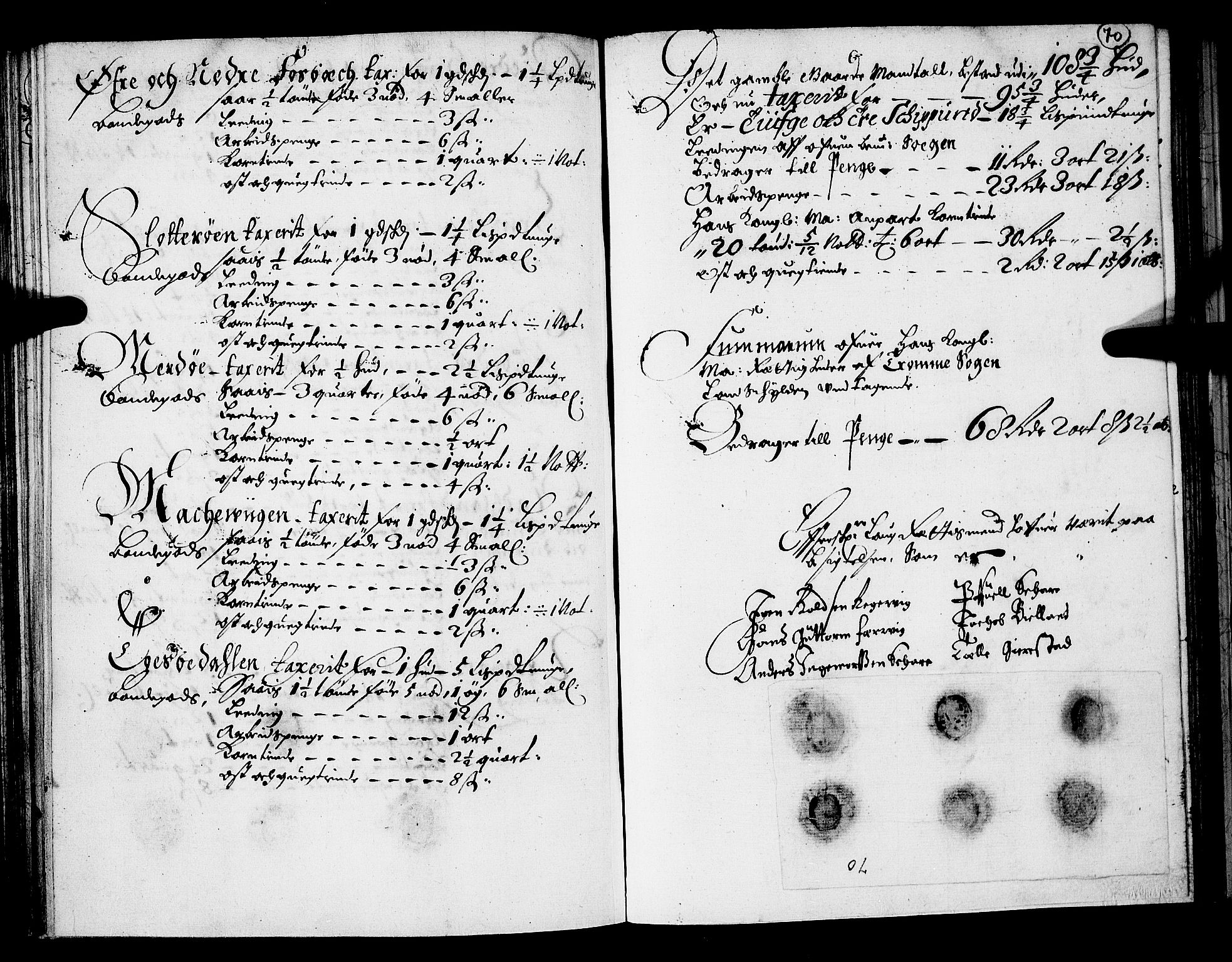 Rentekammeret inntil 1814, Realistisk ordnet avdeling, AV/RA-EA-4070/N/Nb/Nba/L0028: Nedenes len, 1668, s. 69b-70a