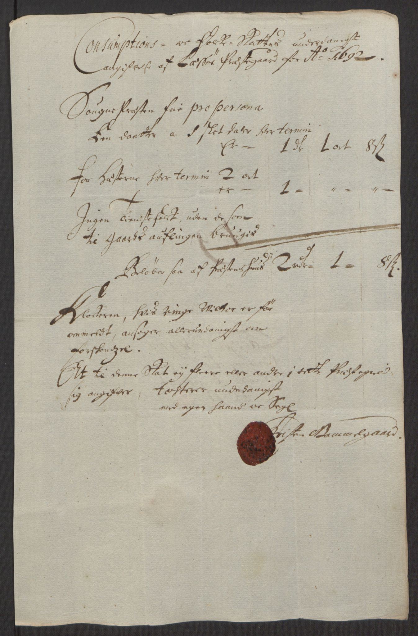 Rentekammeret inntil 1814, Reviderte regnskaper, Fogderegnskap, RA/EA-4092/R17/L1166: Fogderegnskap Gudbrandsdal, 1690-1692, s. 129