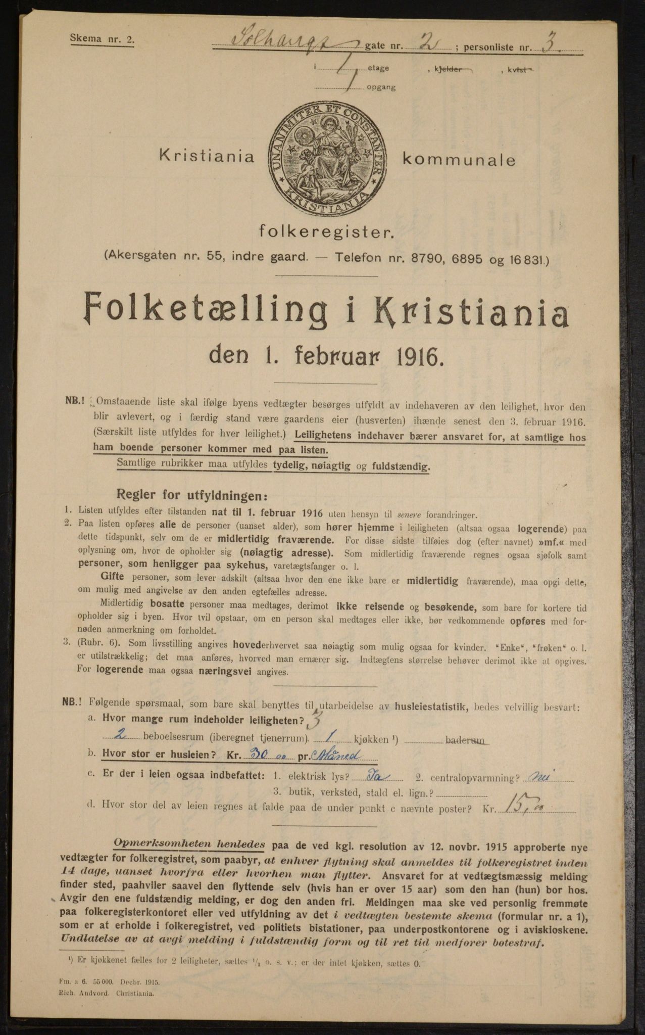 OBA, Kommunal folketelling 1.2.1916 for Kristiania, 1916, s. 101883