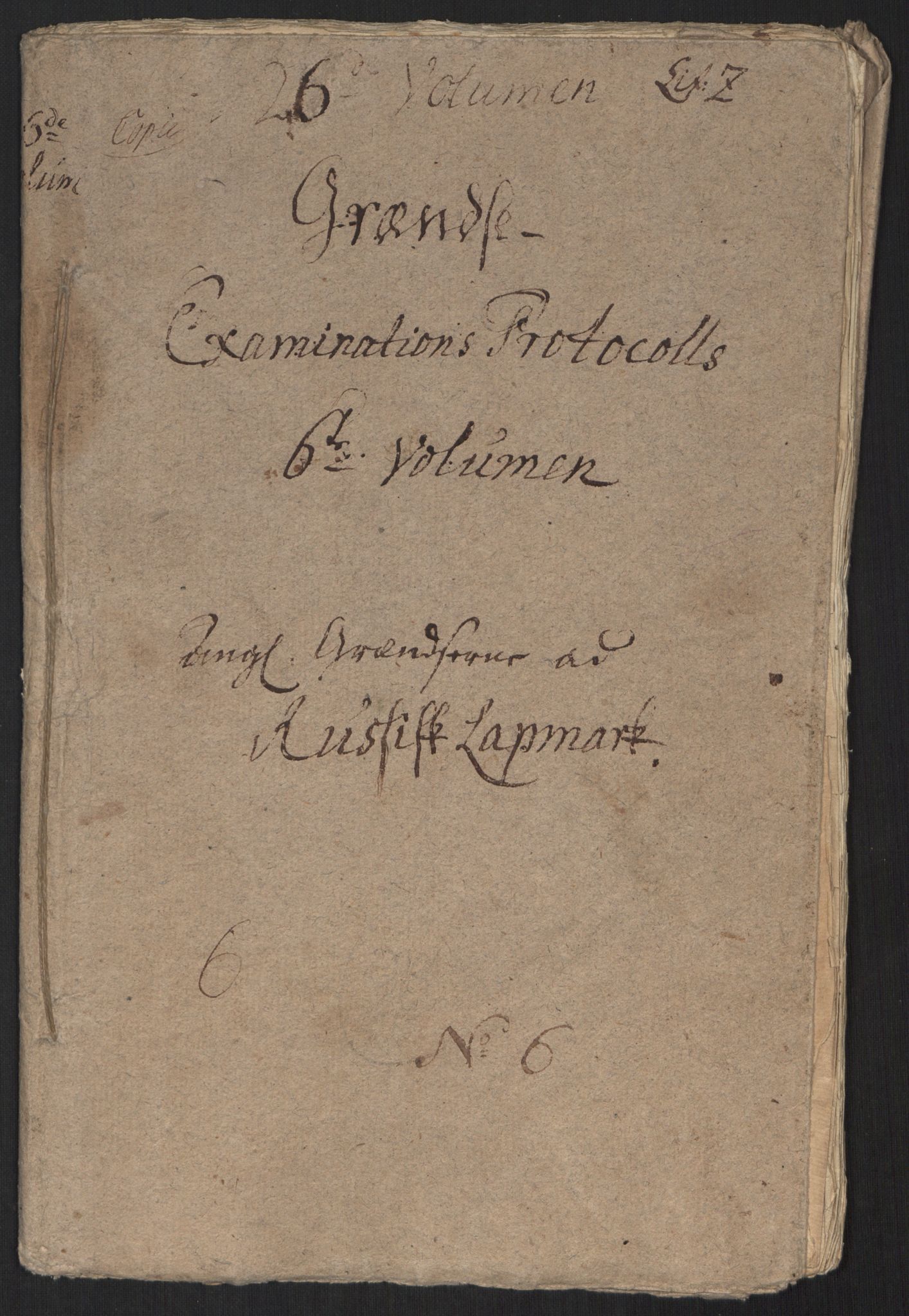 Danske Kanselli, Grensearkivet, AV/RA-EA-4062/F/L0011a/0004: Volum XXIII-XXVIa / Vol. XXVIa: Major Schnitlers grenseeksaminasjonsprotokoll, 6. bind, 1744-1745