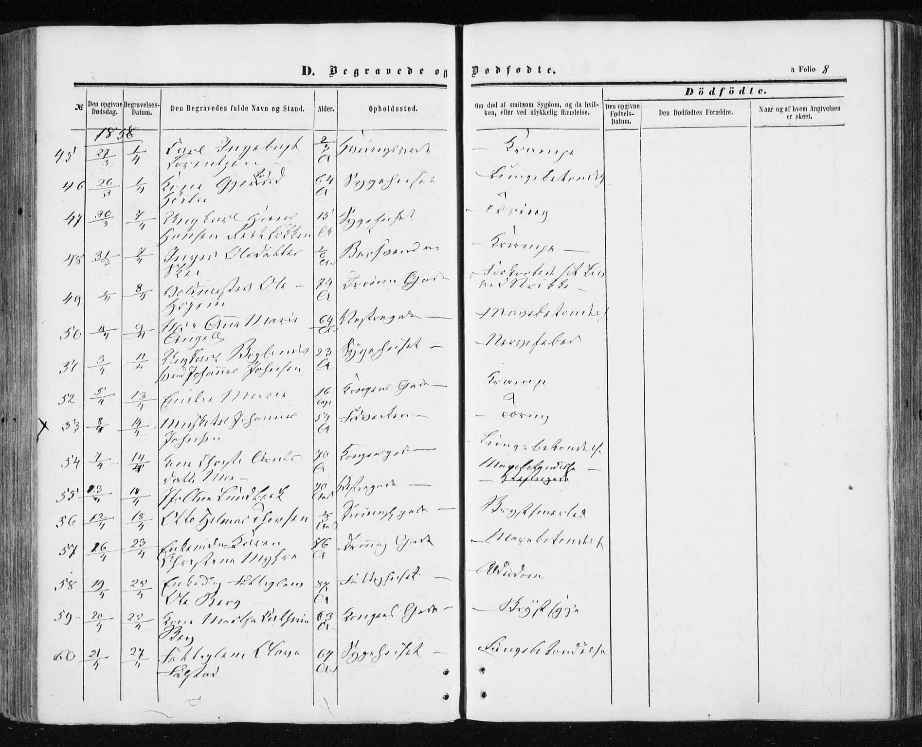 Ministerialprotokoller, klokkerbøker og fødselsregistre - Sør-Trøndelag, AV/SAT-A-1456/601/L0053: Ministerialbok nr. 601A21, 1857-1865, s. 8