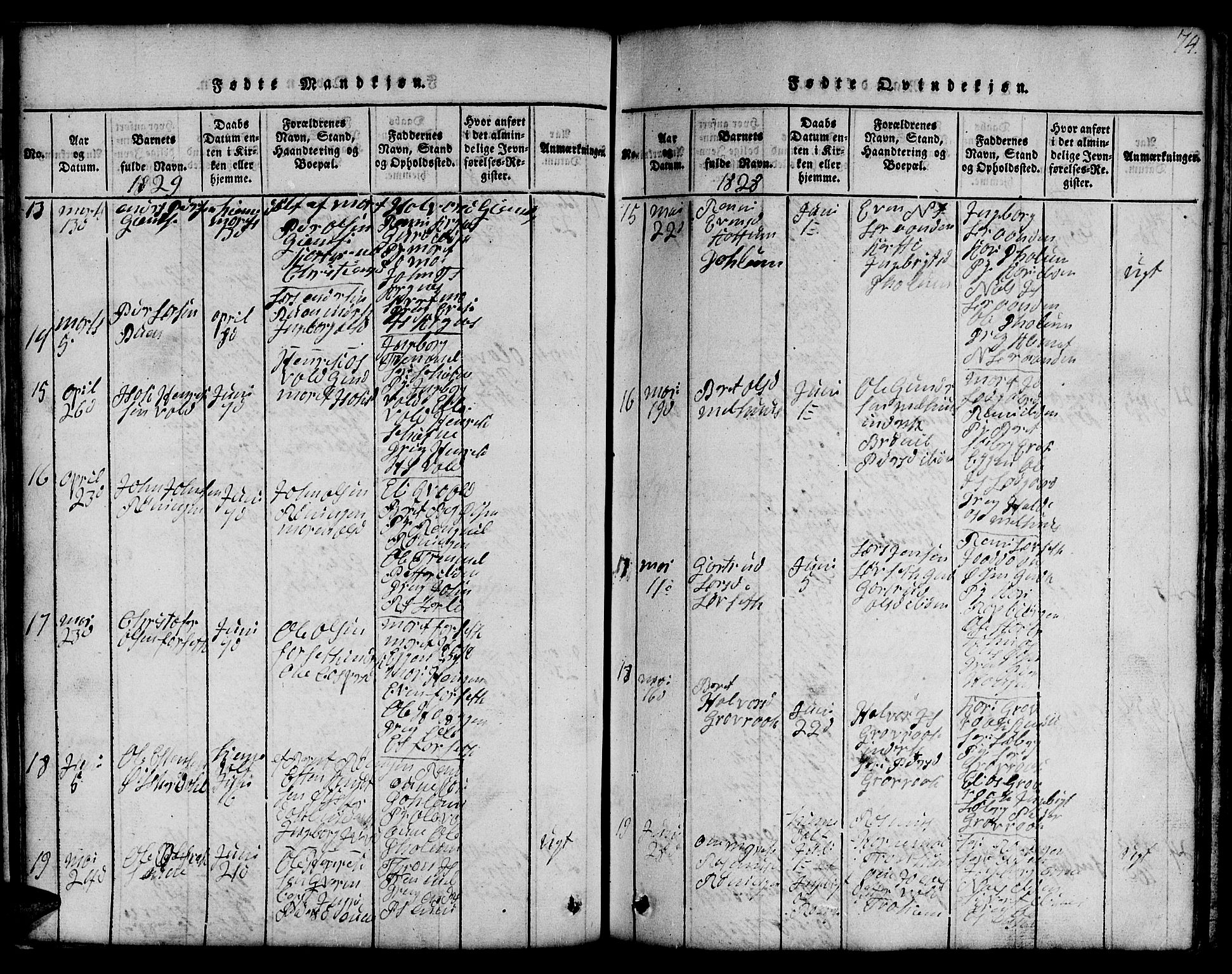 Ministerialprotokoller, klokkerbøker og fødselsregistre - Sør-Trøndelag, AV/SAT-A-1456/691/L1092: Klokkerbok nr. 691C03, 1816-1852, s. 74