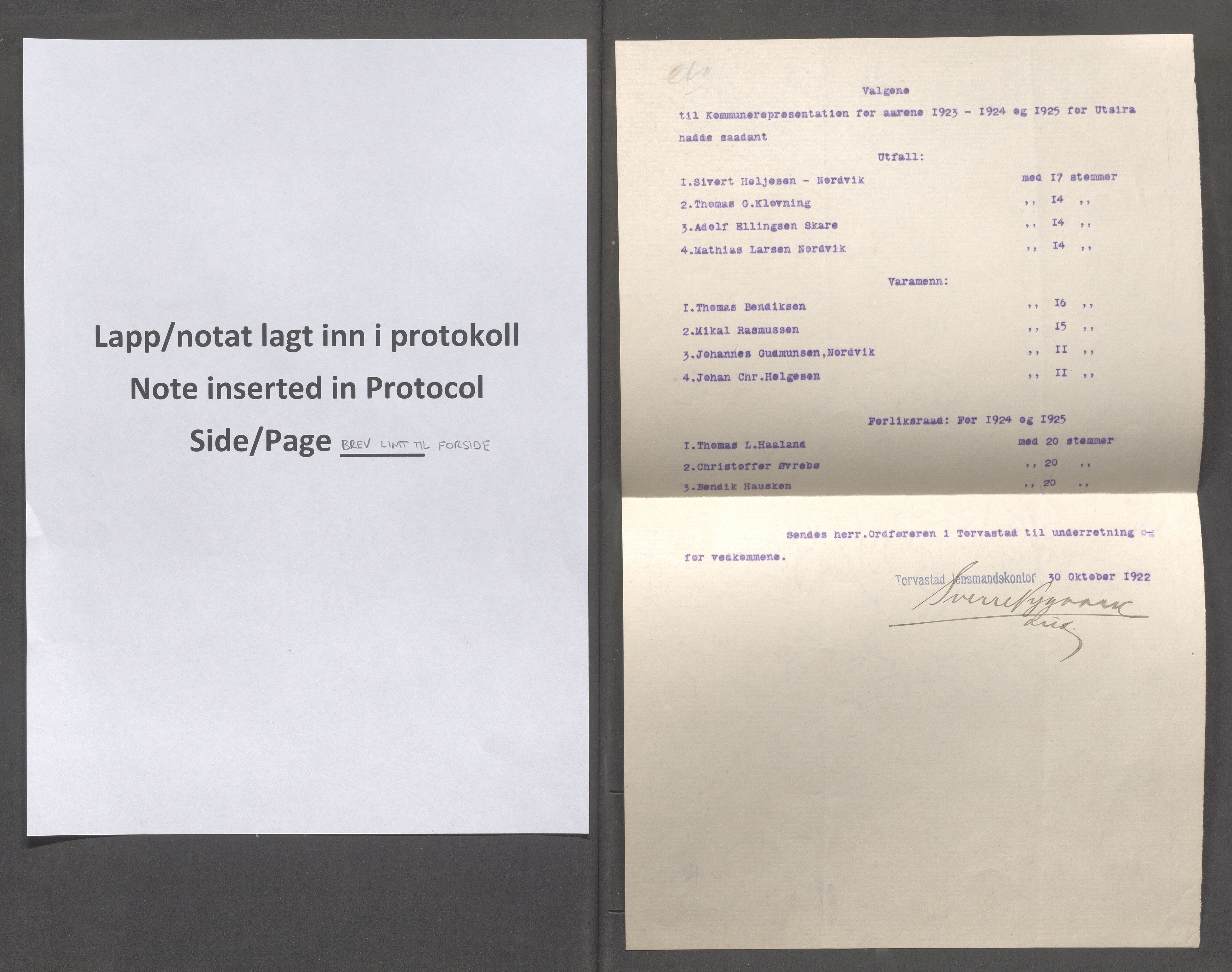 Torvastad kommune - Formannskapet, IKAR/K-101331/A/L0005: Forhandlingsprotokoll, 1918-1924