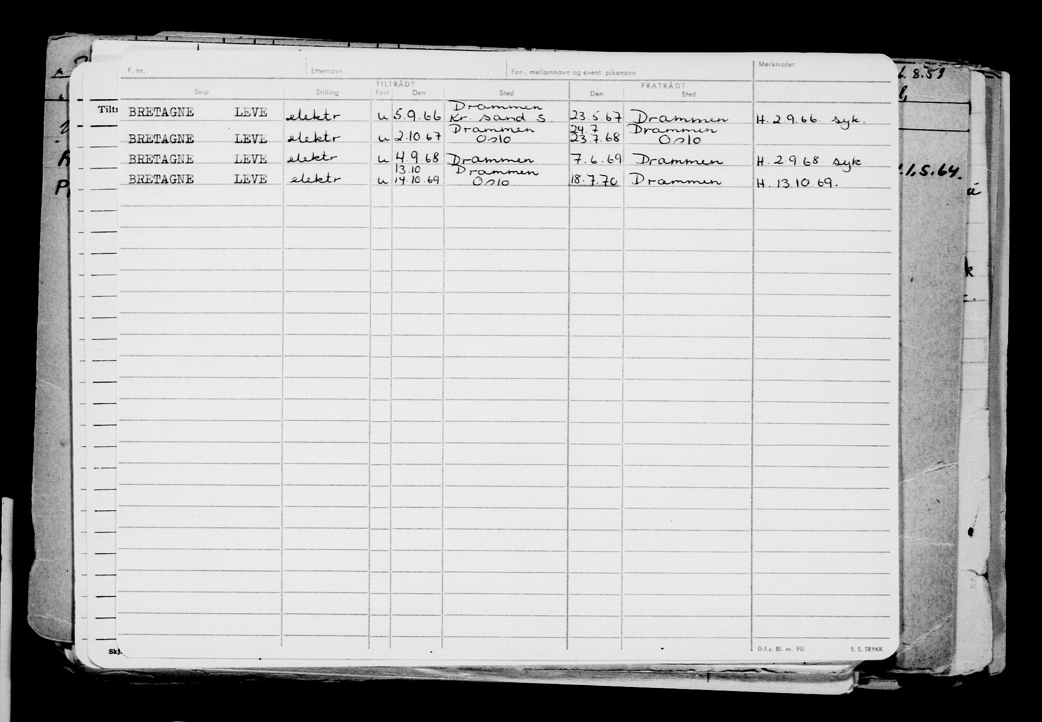 Direktoratet for sjømenn, AV/RA-S-3545/G/Gb/L0177: Hovedkort, 1920, s. 90