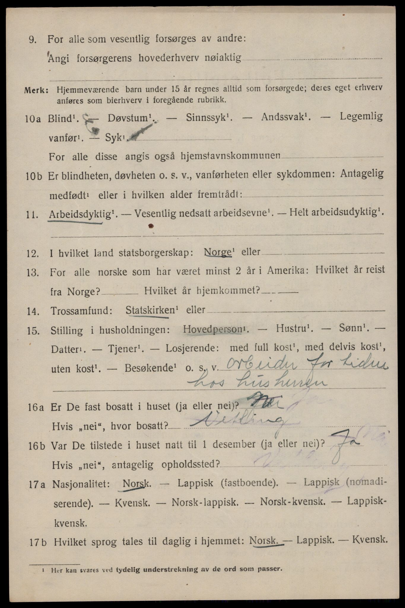 SAT, Folketelling 1920 for 1860 Buksnes herred, 1920, s. 1152