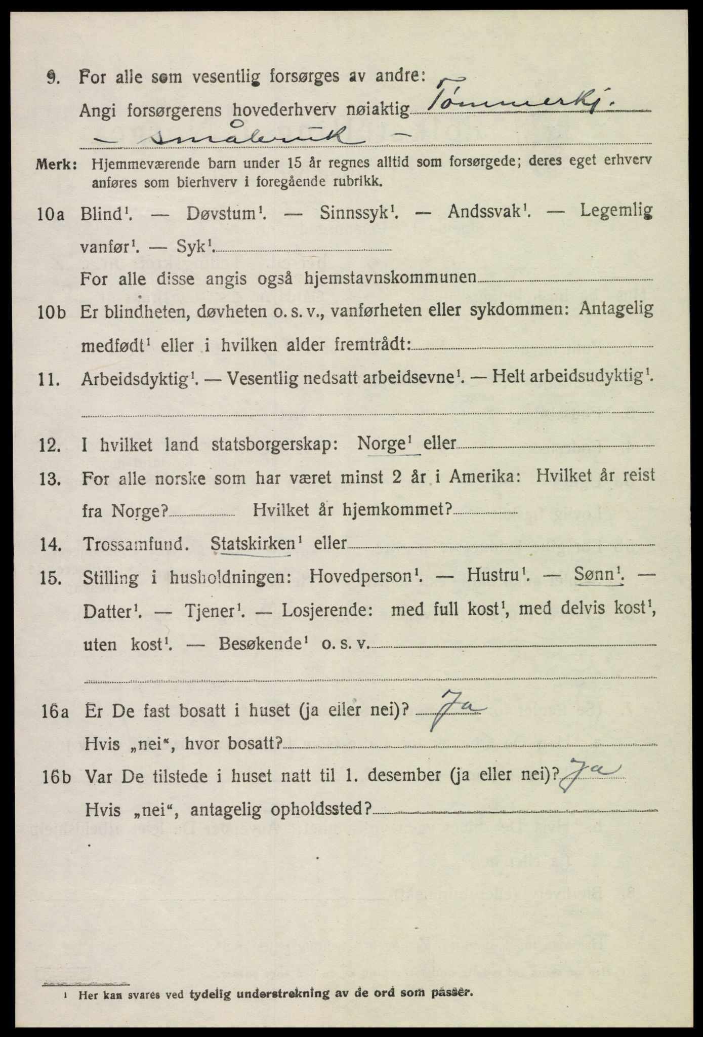SAH, Folketelling 1920 for 0414 Vang herred, 1920, s. 18238
