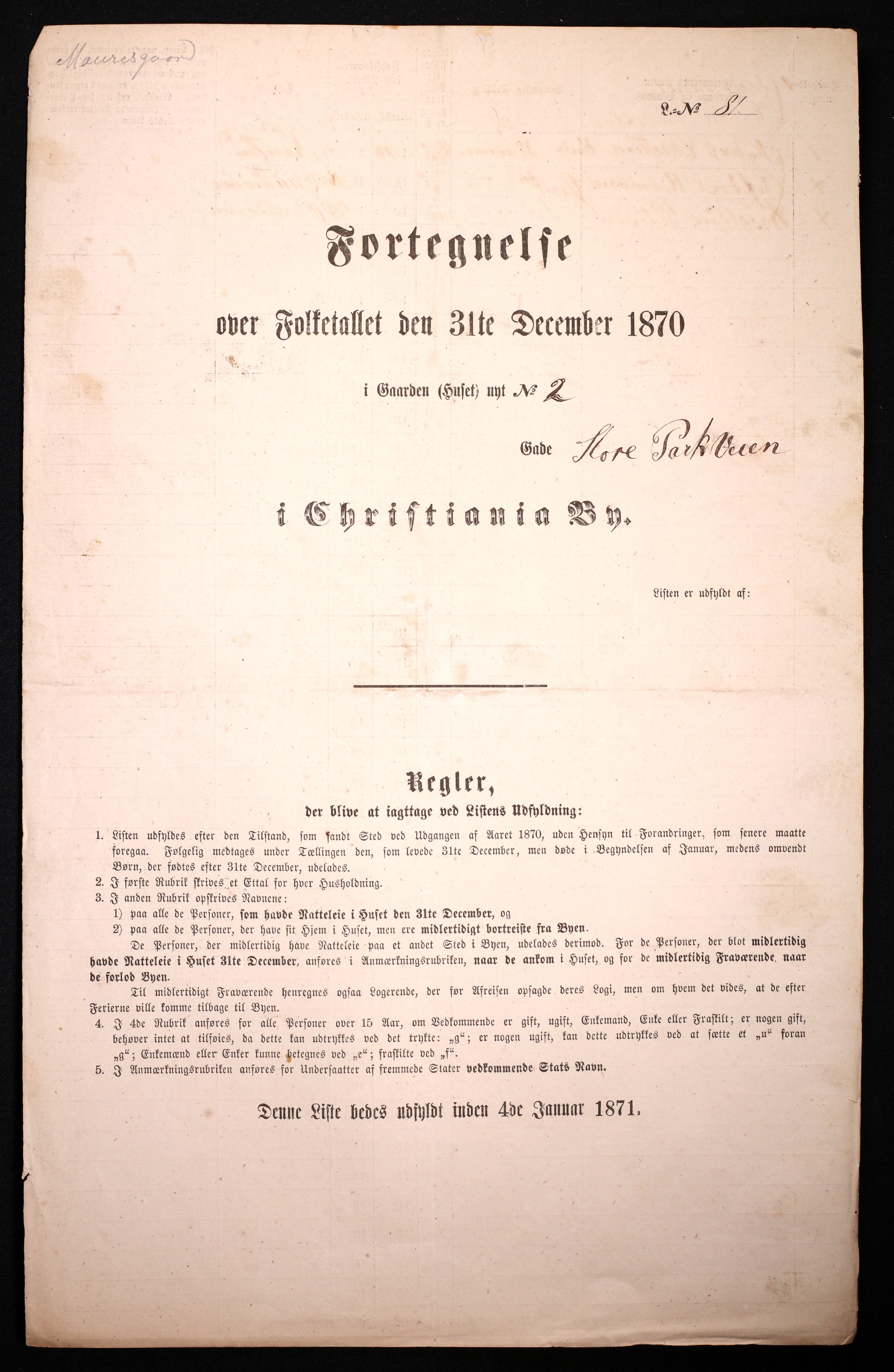 RA, Folketelling 1870 for 0301 Kristiania kjøpstad, 1870, s. 2730