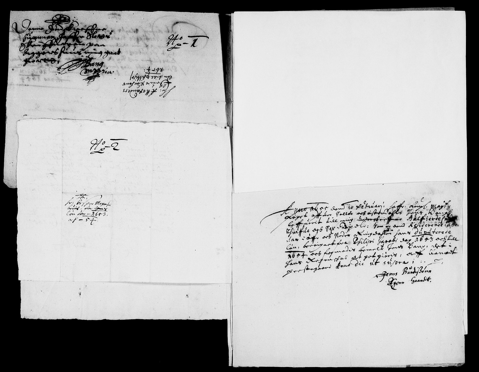 Rentekammeret inntil 1814, Reviderte regnskaper, Lensregnskaper, AV/RA-EA-5023/R/Rb/Rba/L0226: Akershus len, 1653-1656