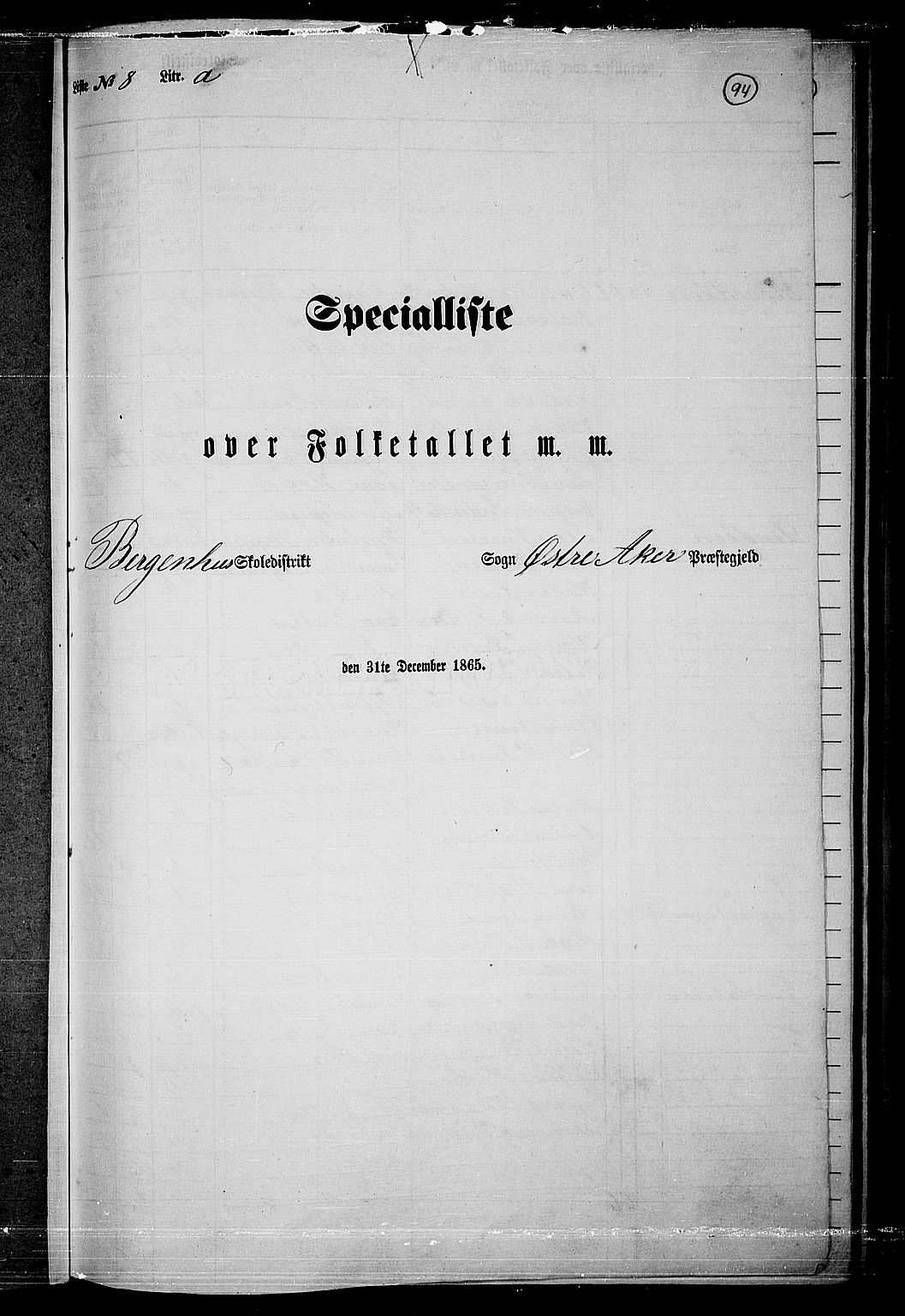 RA, Folketelling 1865 for 0218bP Østre Aker prestegjeld, 1865, s. 318