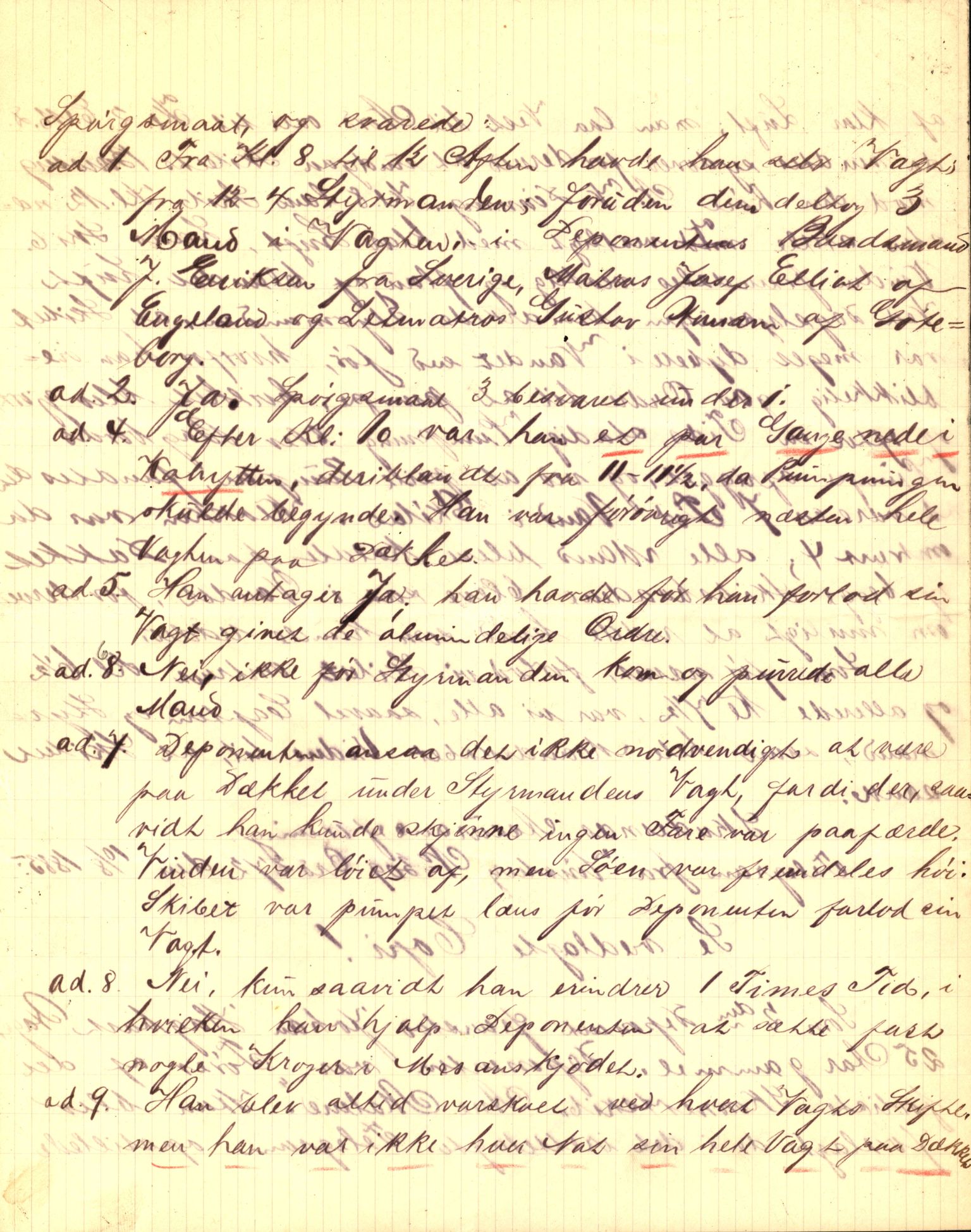 Pa 63 - Østlandske skibsassuranceforening, VEMU/A-1079/G/Ga/L0018/0002: Havaridokumenter / Anne Malene, Væni, Øgir, Fredrikke, Fredrik Stang, 1885, s. 42