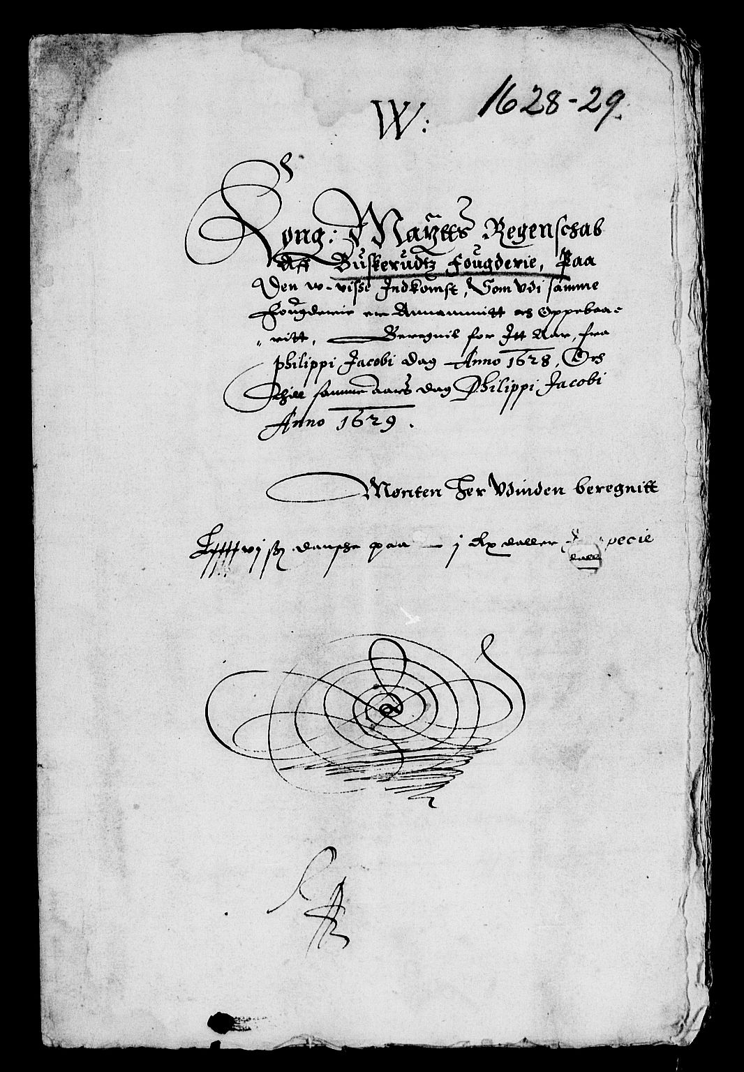 Rentekammeret inntil 1814, Reviderte regnskaper, Lensregnskaper, AV/RA-EA-5023/R/Rb/Rba/L0088: Akershus len, 1628-1629