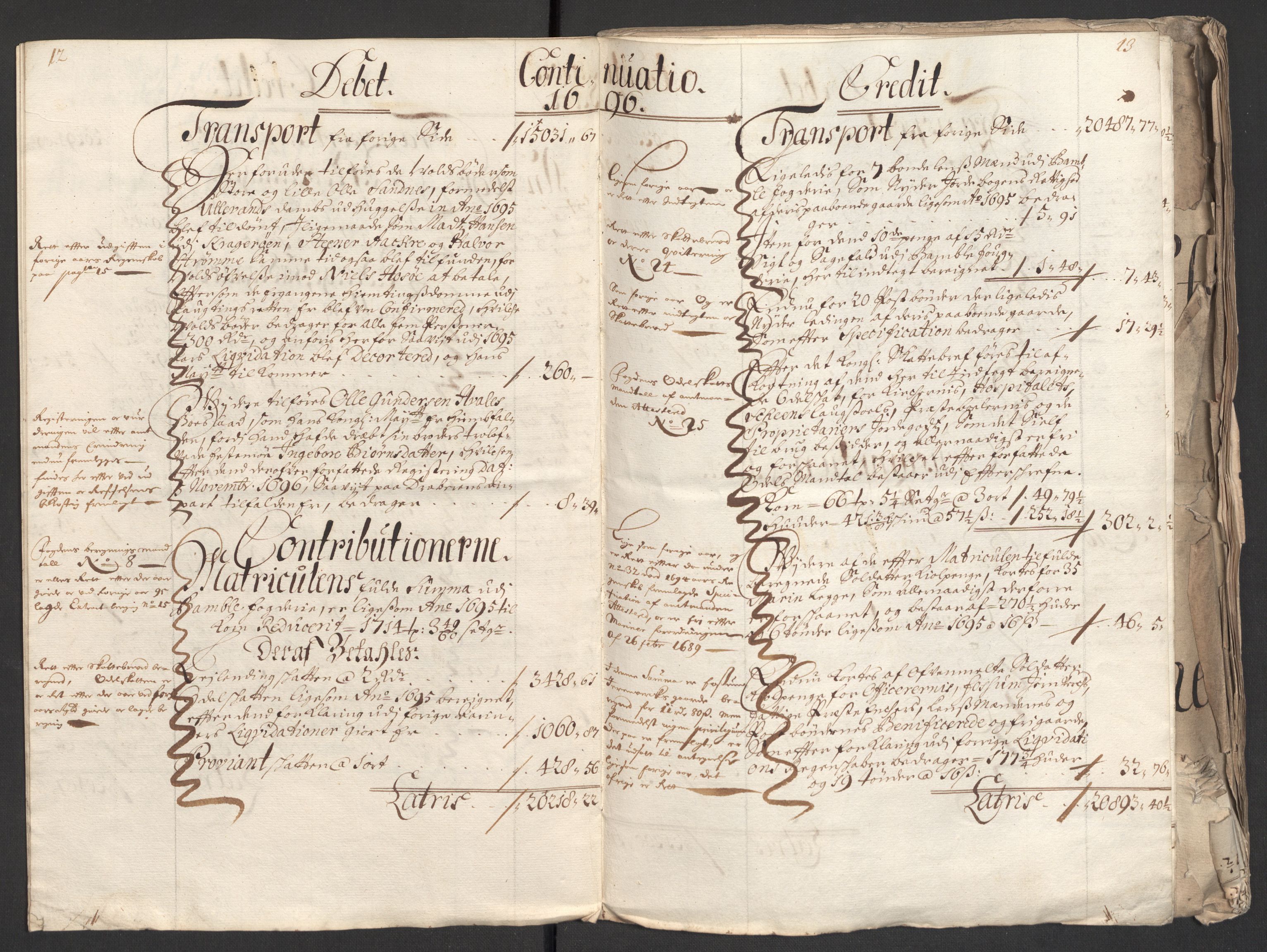 Rentekammeret inntil 1814, Reviderte regnskaper, Fogderegnskap, AV/RA-EA-4092/R36/L2094: Fogderegnskap Øvre og Nedre Telemark og Bamble, 1696, s. 10