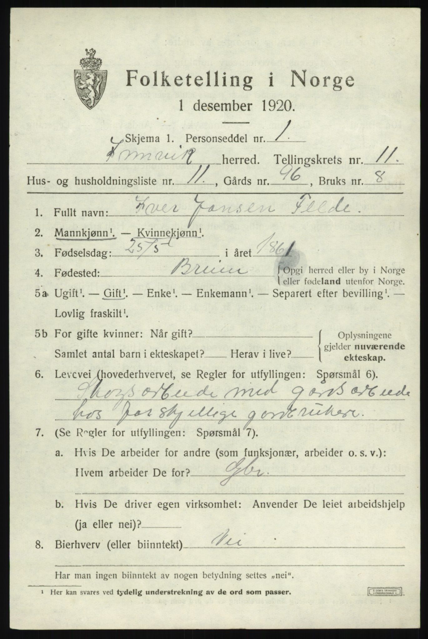 SAB, Folketelling 1920 for 1447 Innvik herred, 1920, s. 4639