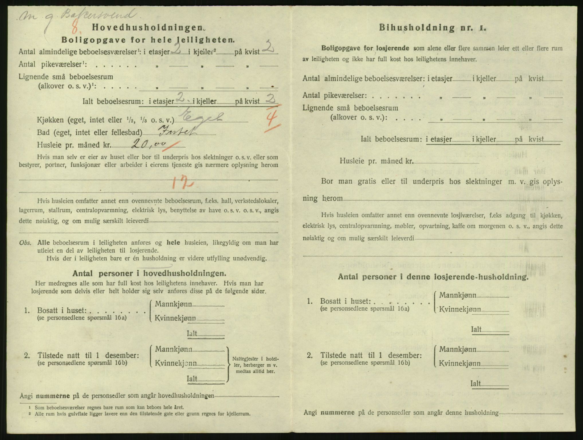 SAK, Folketelling 1920 for 0901 Risør kjøpstad, 1920, s. 3024