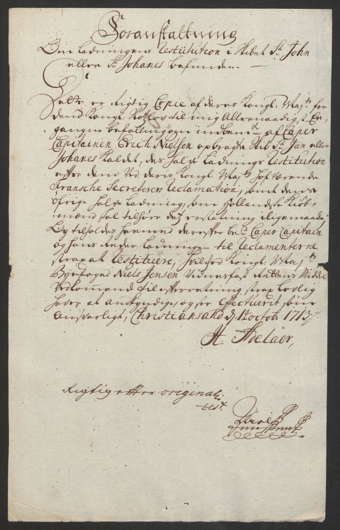 Rentekammeret inntil 1814, Reviderte regnskaper, Byregnskaper, AV/RA-EA-4066/R/Rm/L0285: [M18] Sikt og sakefall, 1681-1718, s. 458