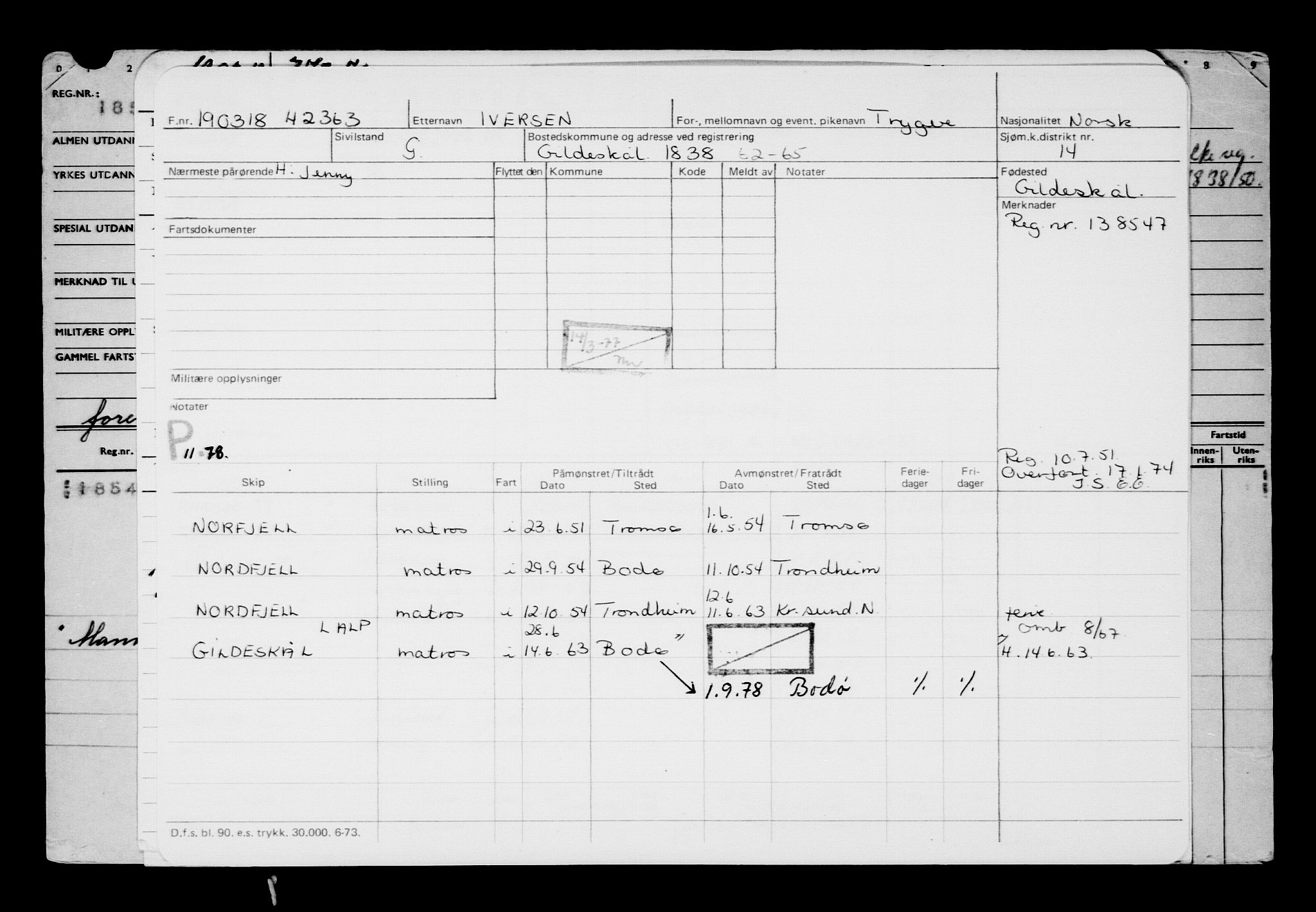 Direktoratet for sjømenn, AV/RA-S-3545/G/Gb/L0156: Hovedkort, 1918, s. 428