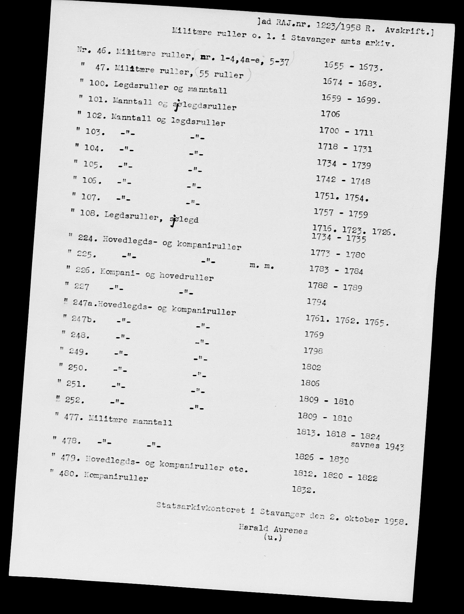 Fylkesmannen i Rogaland, SAST/A-101928/99/3/325/325CA, 1655-1832, s. 9013