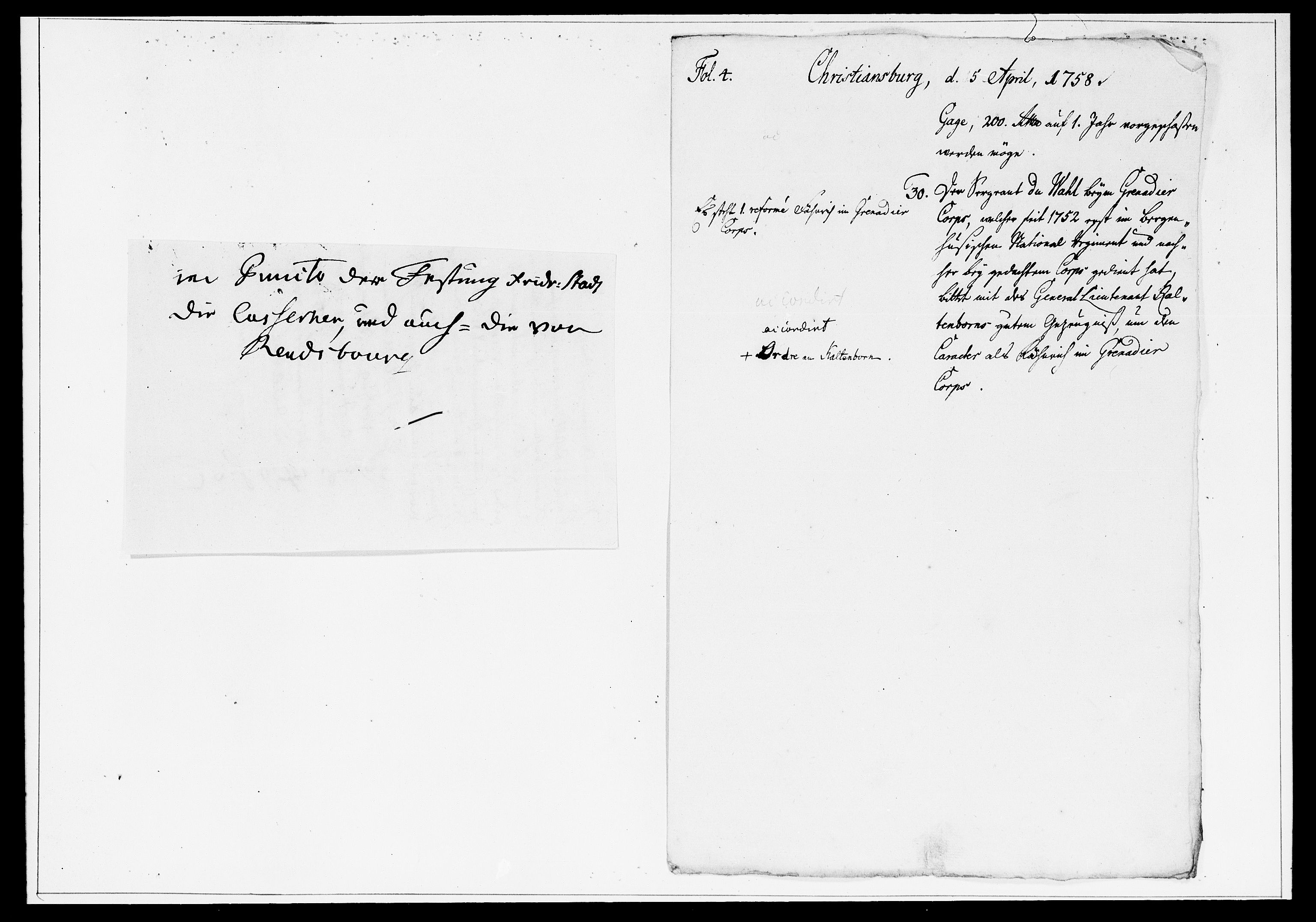 Krigskollegiet, Krigskancelliet, DRA/A-0006/-/1297-1314: Refererede sager, 1758, s. 176