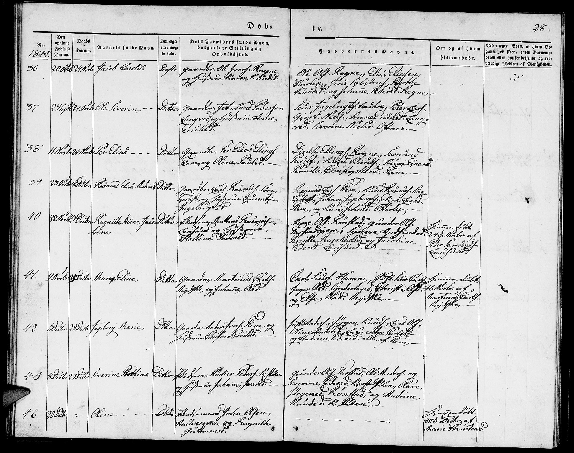 Ministerialprotokoller, klokkerbøker og fødselsregistre - Møre og Romsdal, AV/SAT-A-1454/536/L0507: Klokkerbok nr. 536C02, 1839-1859, s. 28