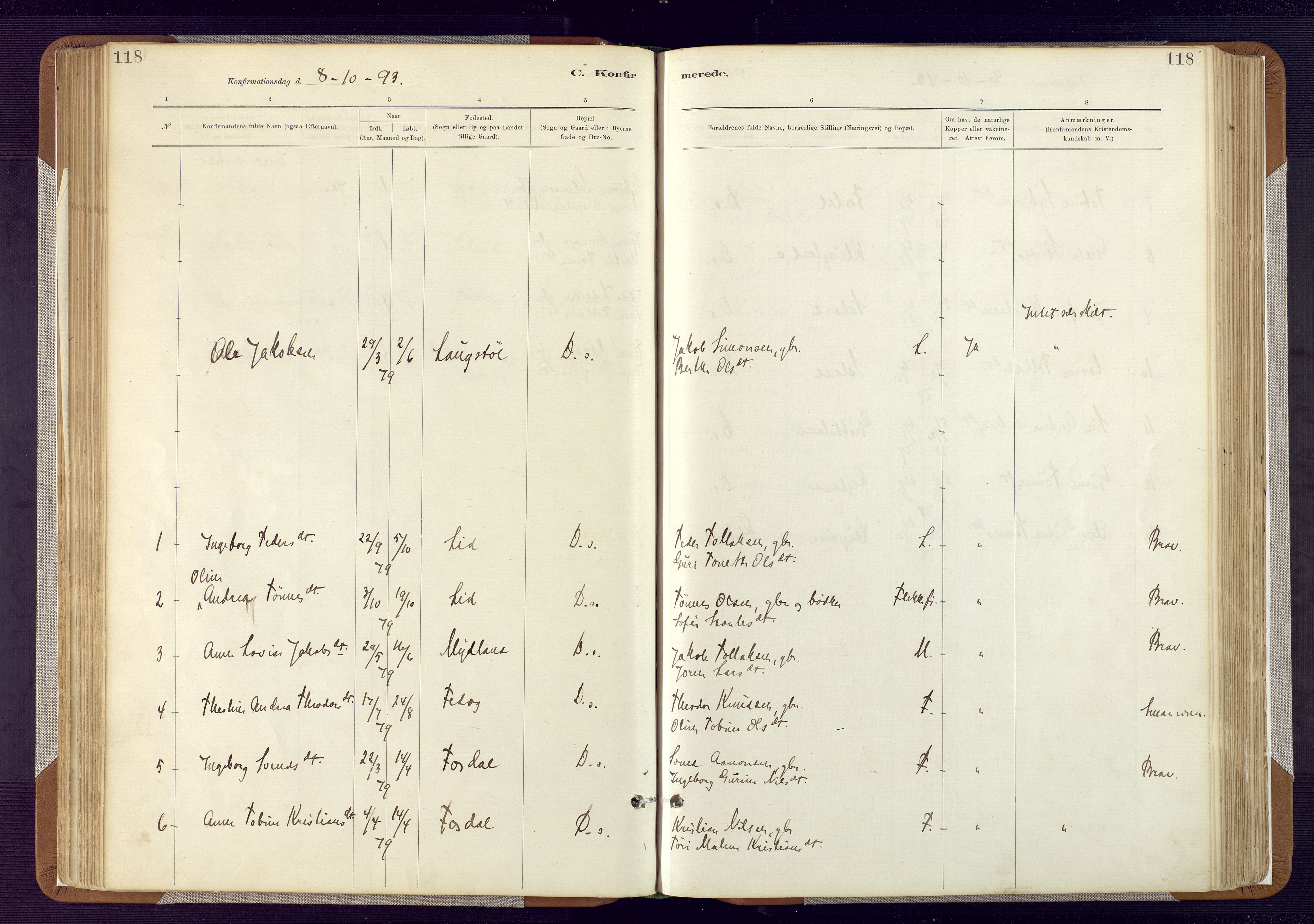 Bakke sokneprestkontor, AV/SAK-1111-0002/F/Fa/Fab/L0003: Ministerialbok nr. A 3, 1884-1921, s. 118