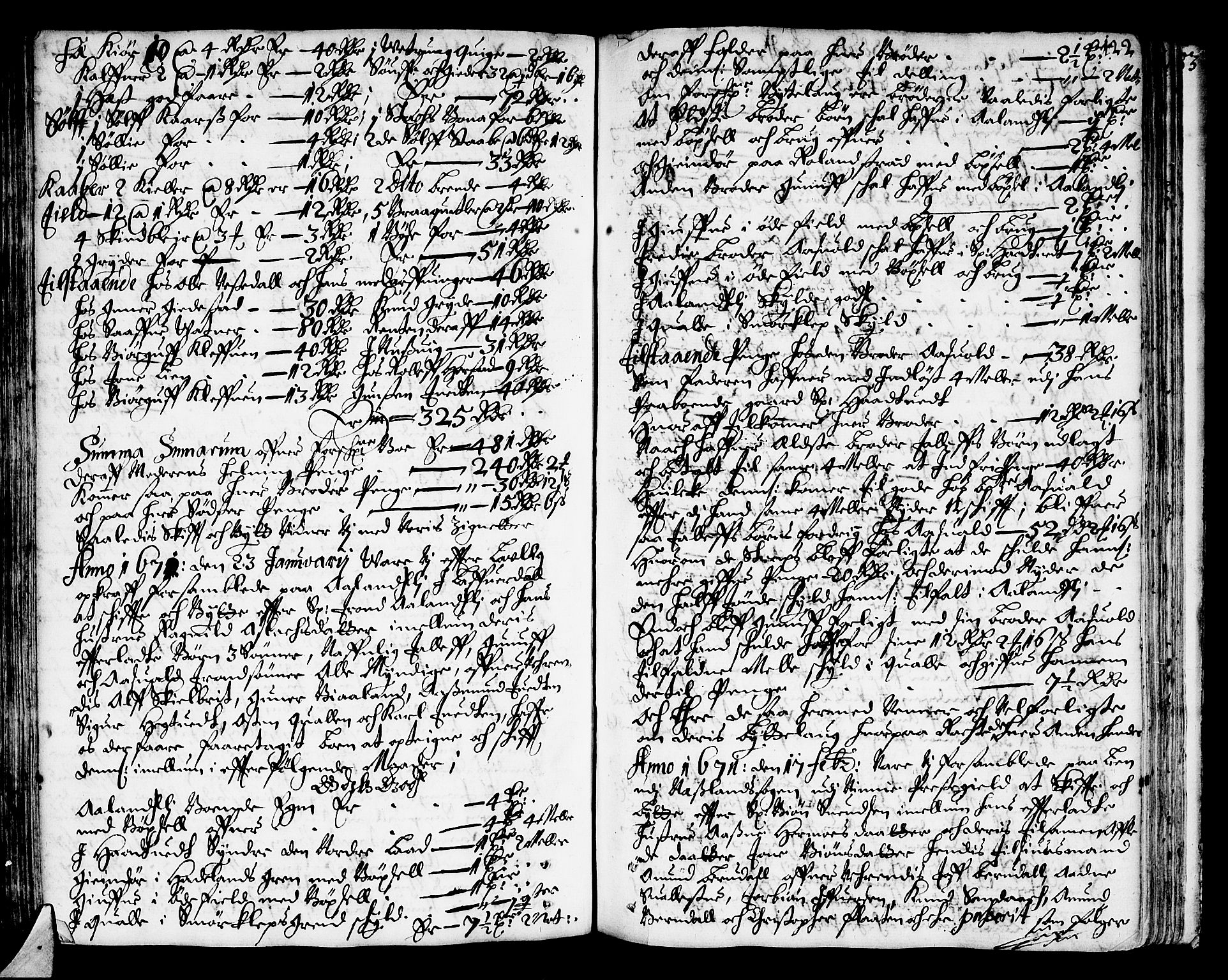 Bamble sorenskriveri, SAKO/A-214/H/Hb/Hba/Hbaa/L0001: Skifteprotokoll, 1665-1686, s. 121b-122a