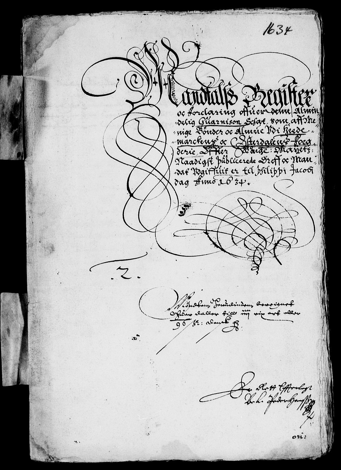 Rentekammeret inntil 1814, Reviderte regnskaper, Lensregnskaper, AV/RA-EA-5023/R/Rb/Rba/L0117: Akershus len, 1632-1634