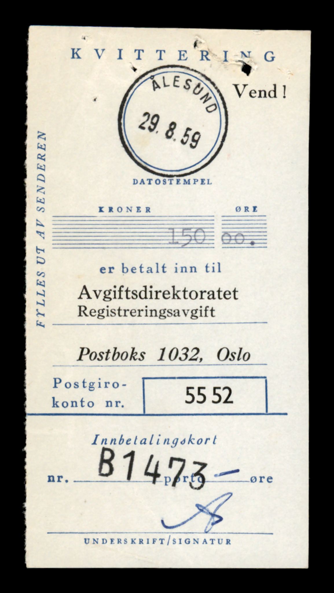 Møre og Romsdal vegkontor - Ålesund trafikkstasjon, AV/SAT-A-4099/F/Fe/L0016: Registreringskort for kjøretøy T 1851 - T 1984, 1927-1998, s. 287