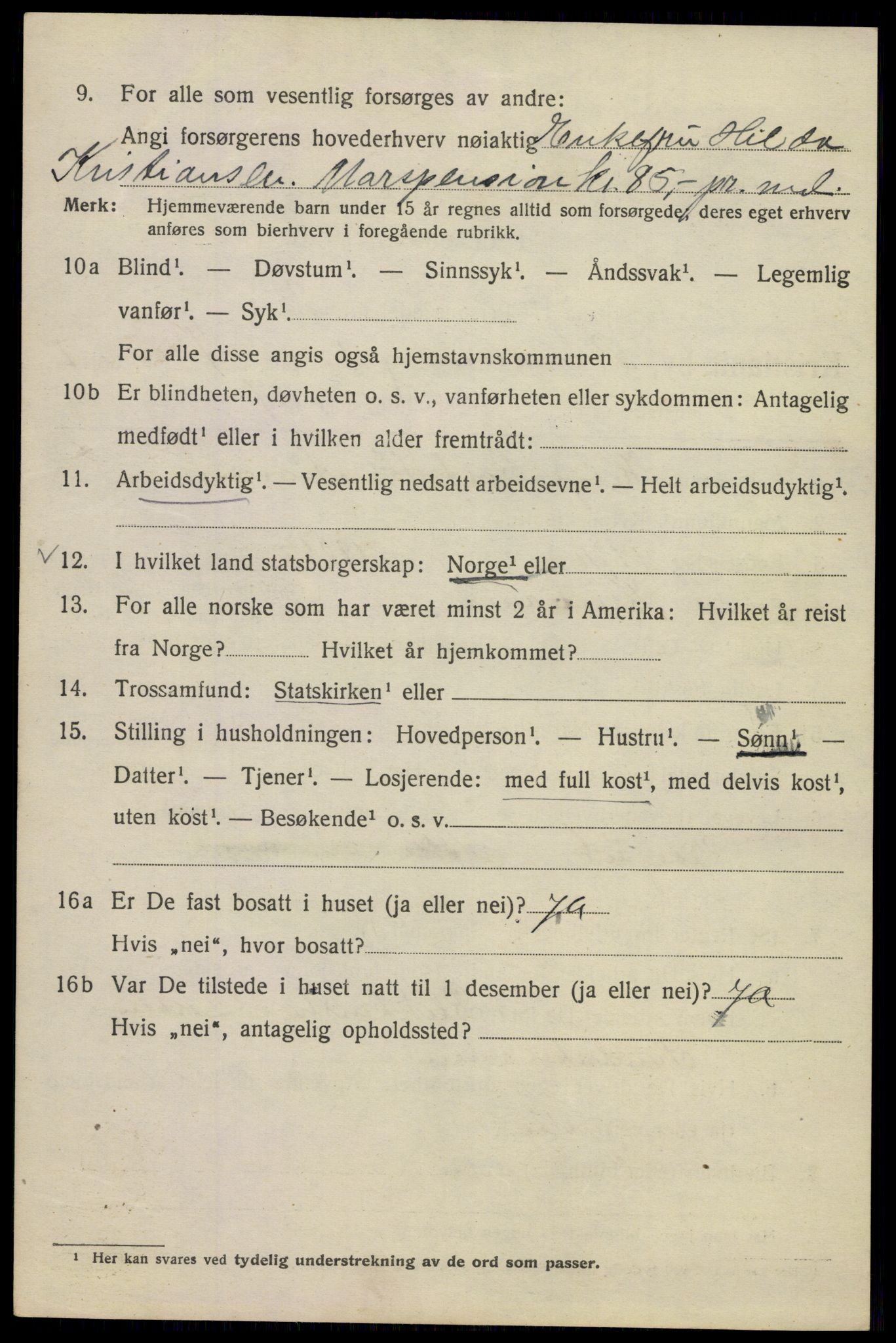 SAO, Folketelling 1920 for 0301 Kristiania kjøpstad, 1920, s. 467362