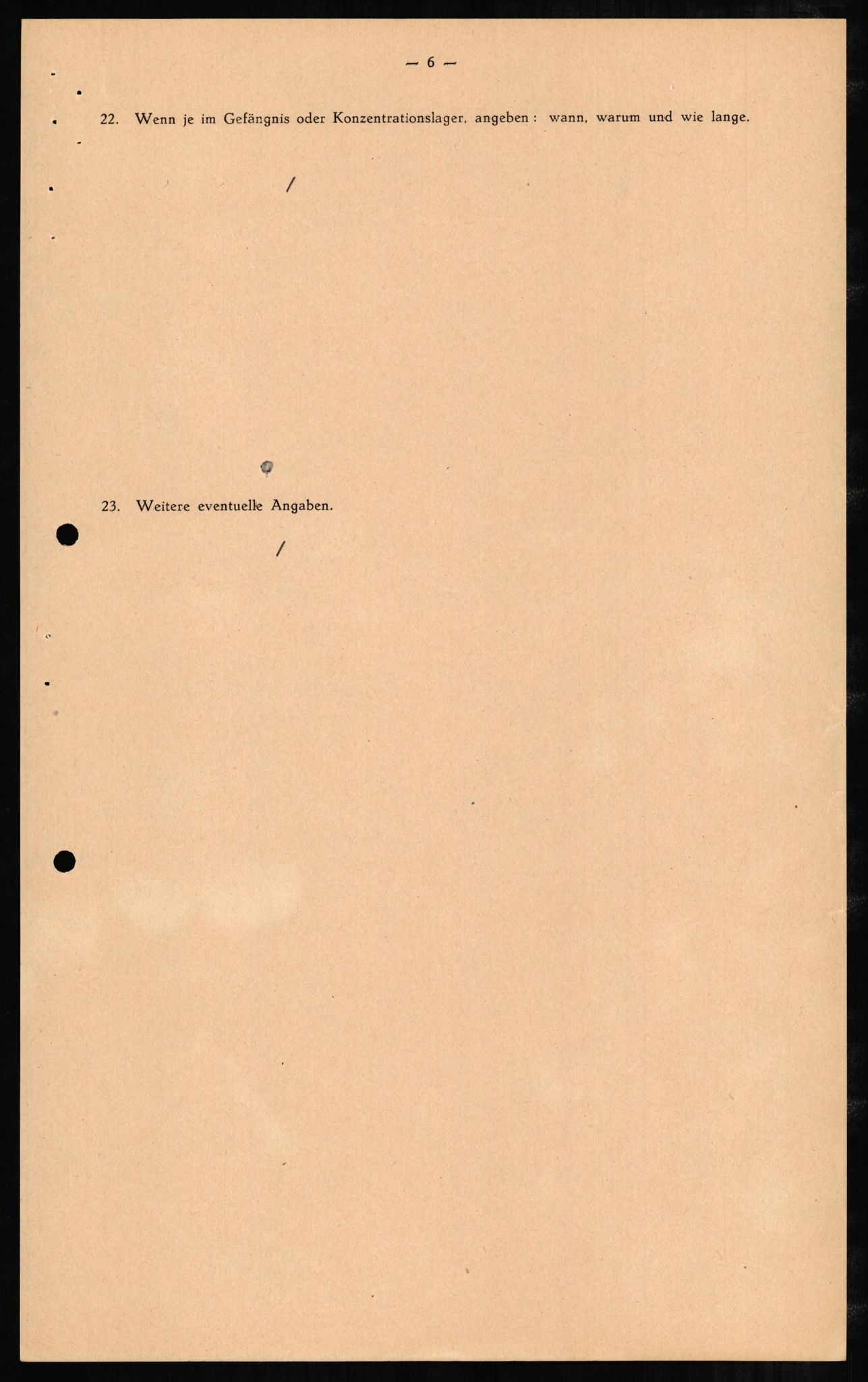 Forsvaret, Forsvarets overkommando II, AV/RA-RAFA-3915/D/Db/L0005: CI Questionaires. Tyske okkupasjonsstyrker i Norge. Tyskere., 1945-1946, s. 10