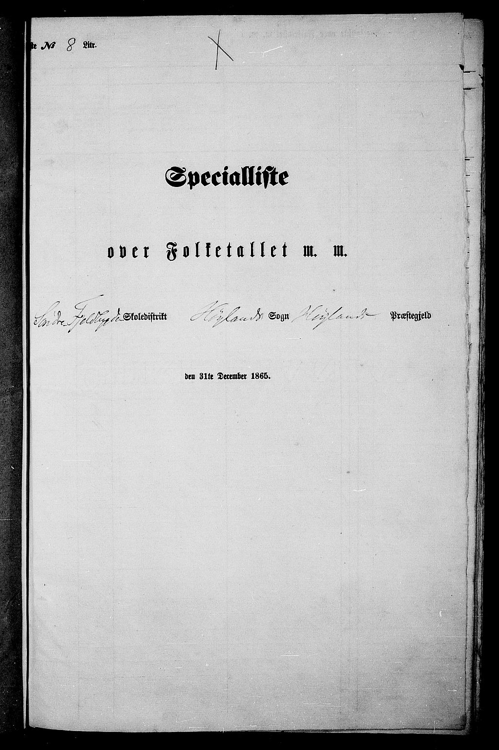 RA, Folketelling 1865 for 1123P Høyland prestegjeld, 1865, s. 109