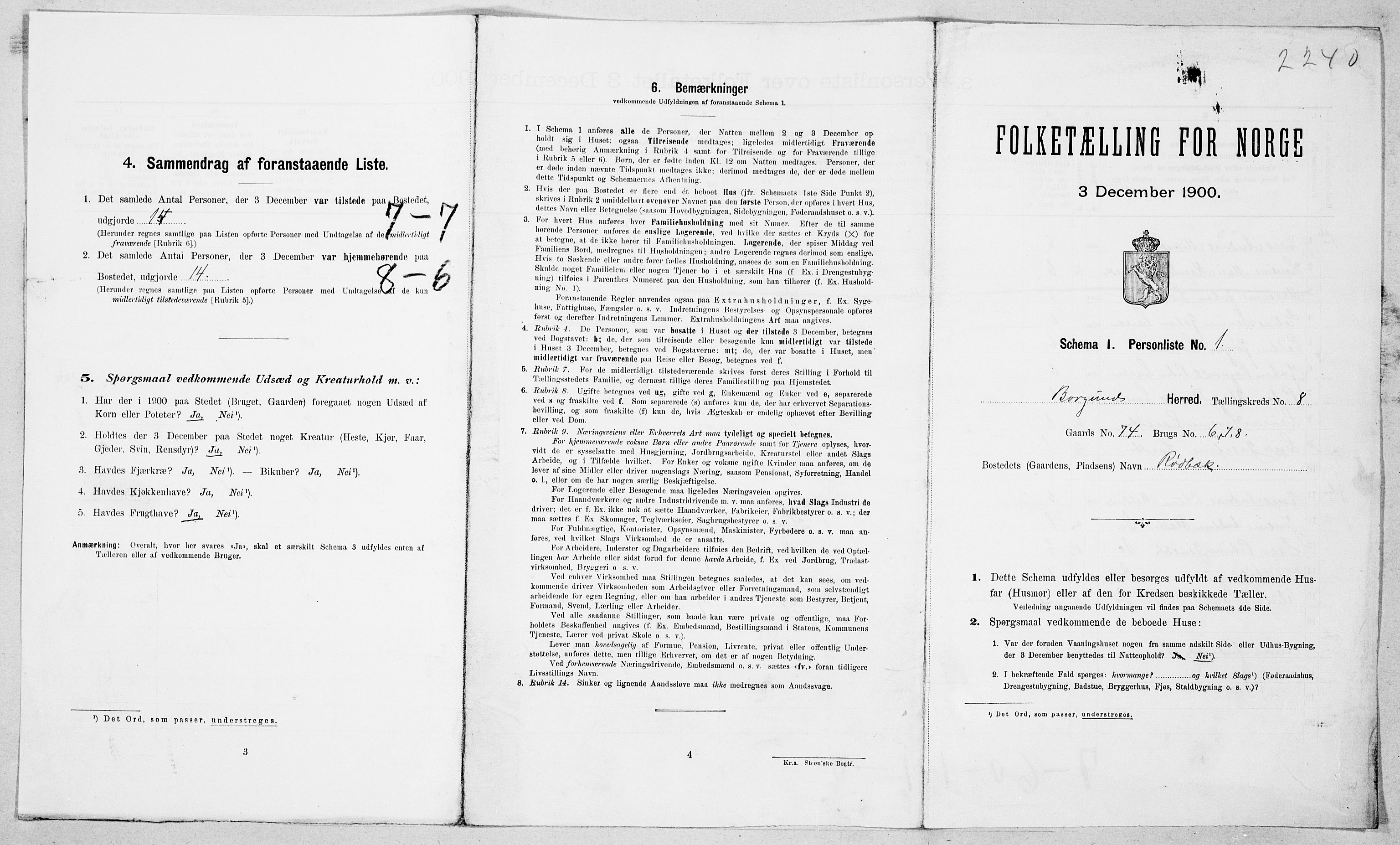 SAT, Folketelling 1900 for 1531 Borgund herred, 1900, s. 811