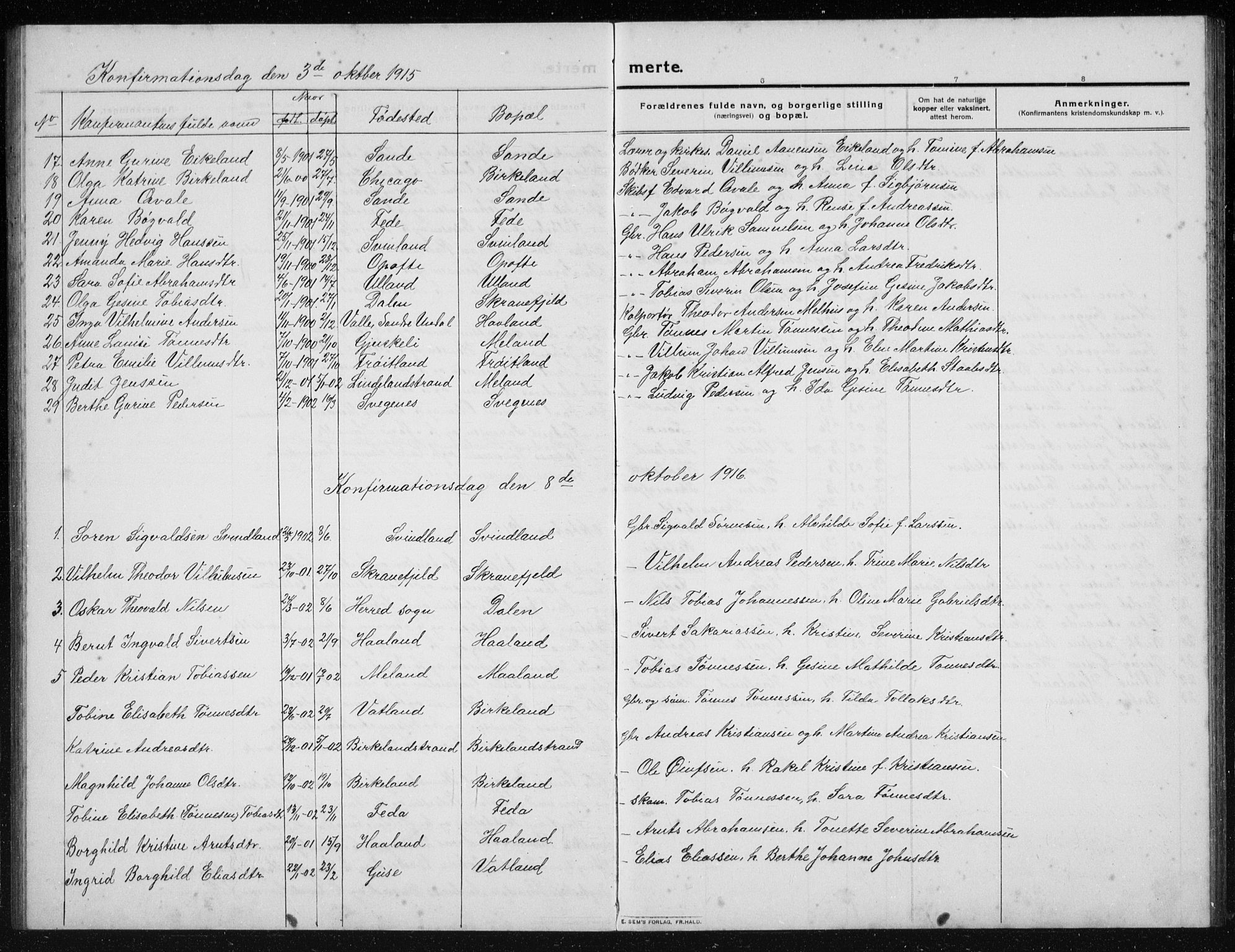 Kvinesdal sokneprestkontor, AV/SAK-1111-0026/F/Fb/Fba/L0005: Klokkerbok nr. B 5, 1910-1934