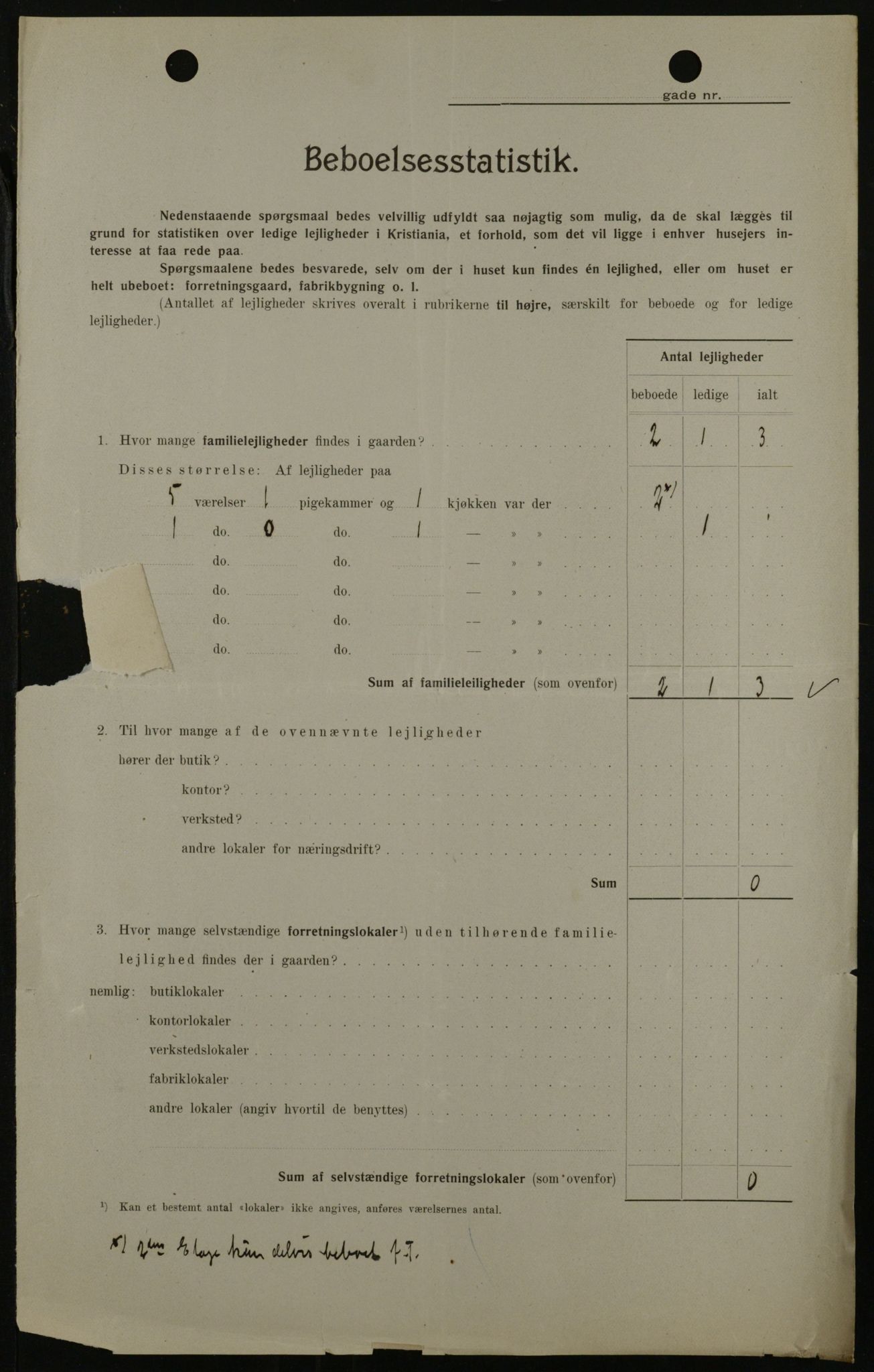 OBA, Kommunal folketelling 1.2.1908 for Kristiania kjøpstad, 1908, s. 20819